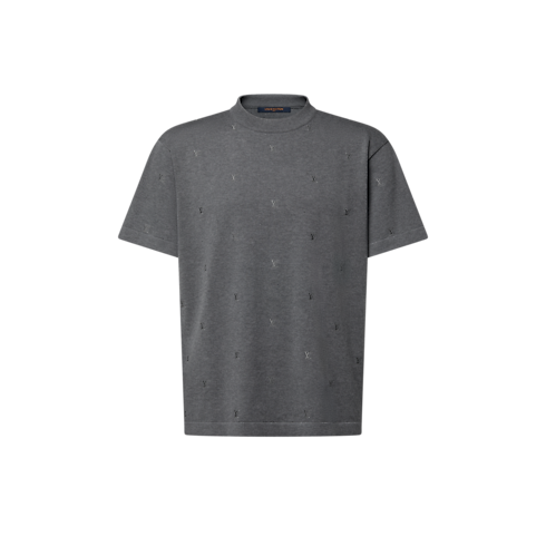 LV Blason Embroidered Short-Sleeved Crewneck in Men's Ready-to-Wear Knitwear and Sweatshirts collections by Louis Vuitton (Product zoom)