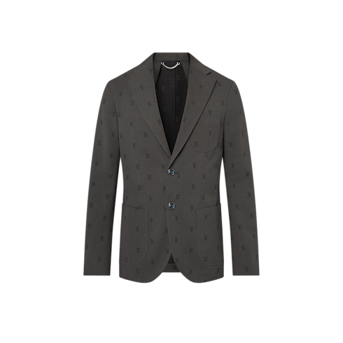 LV Blason Jacquard Cotton Napolitana Jacket in Men's Ready-to-Wear Blazers and Jackets collections by Louis Vuitton (Product zoom)