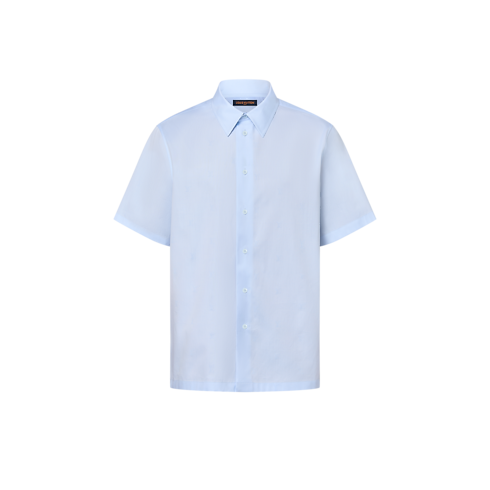LV BLason Printed Cotton Short-Sleeved Oxford Shirt in Men's Ready-to-Wear Shirts collections by Louis Vuitton (Product zoom)