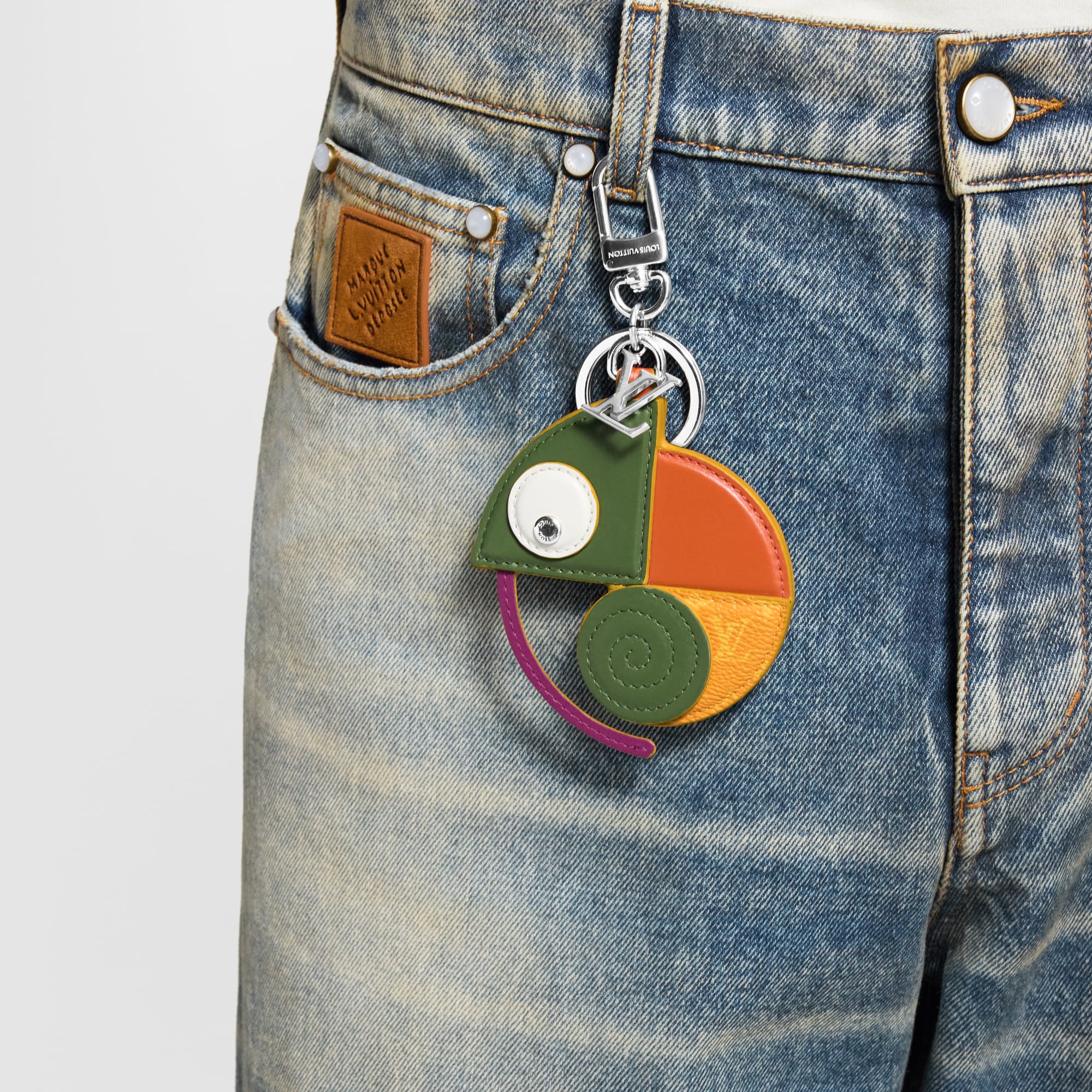 LV Chameleon Key Holder and Bag Charm . in Men