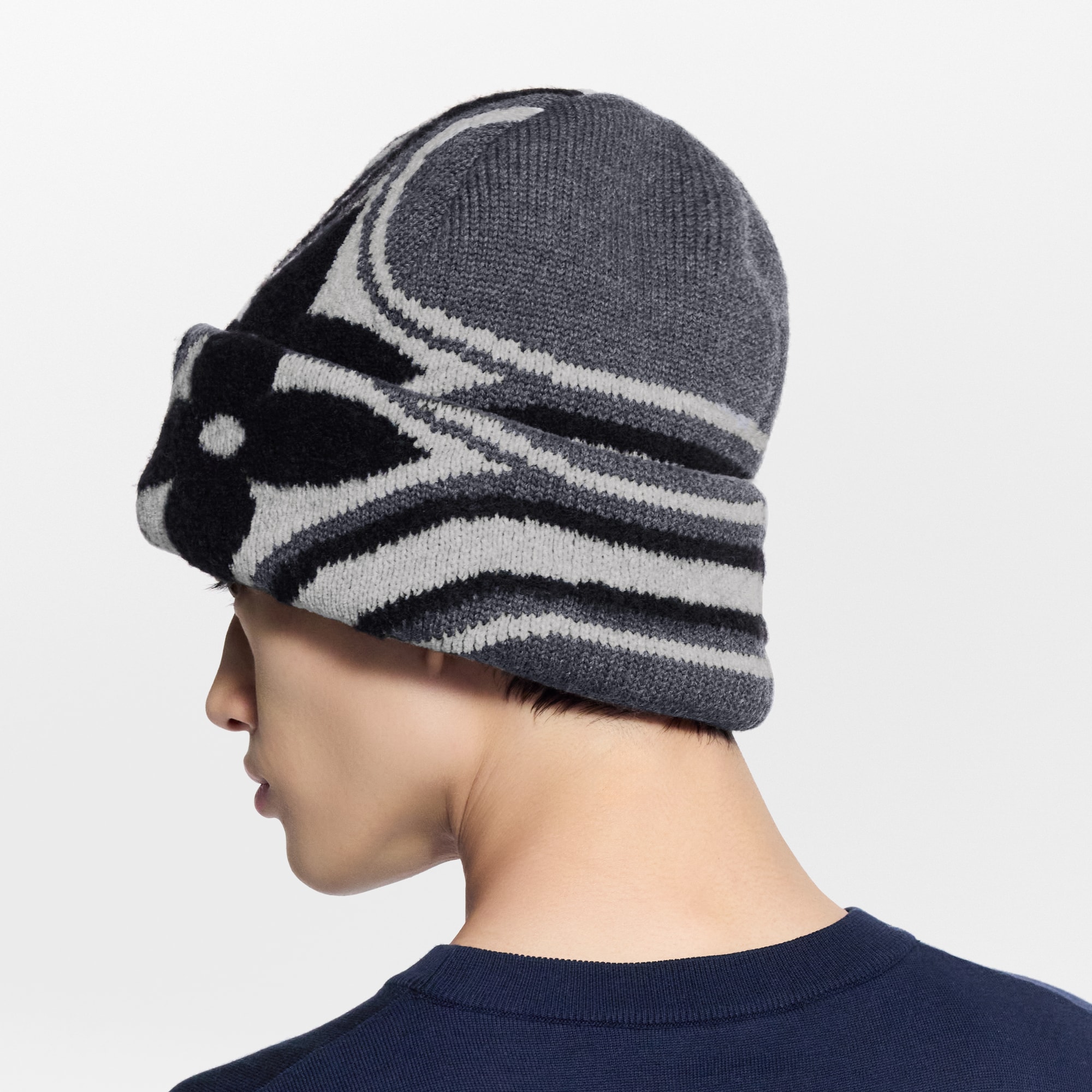 LV Crush Graphic Flower Beanie . in Men