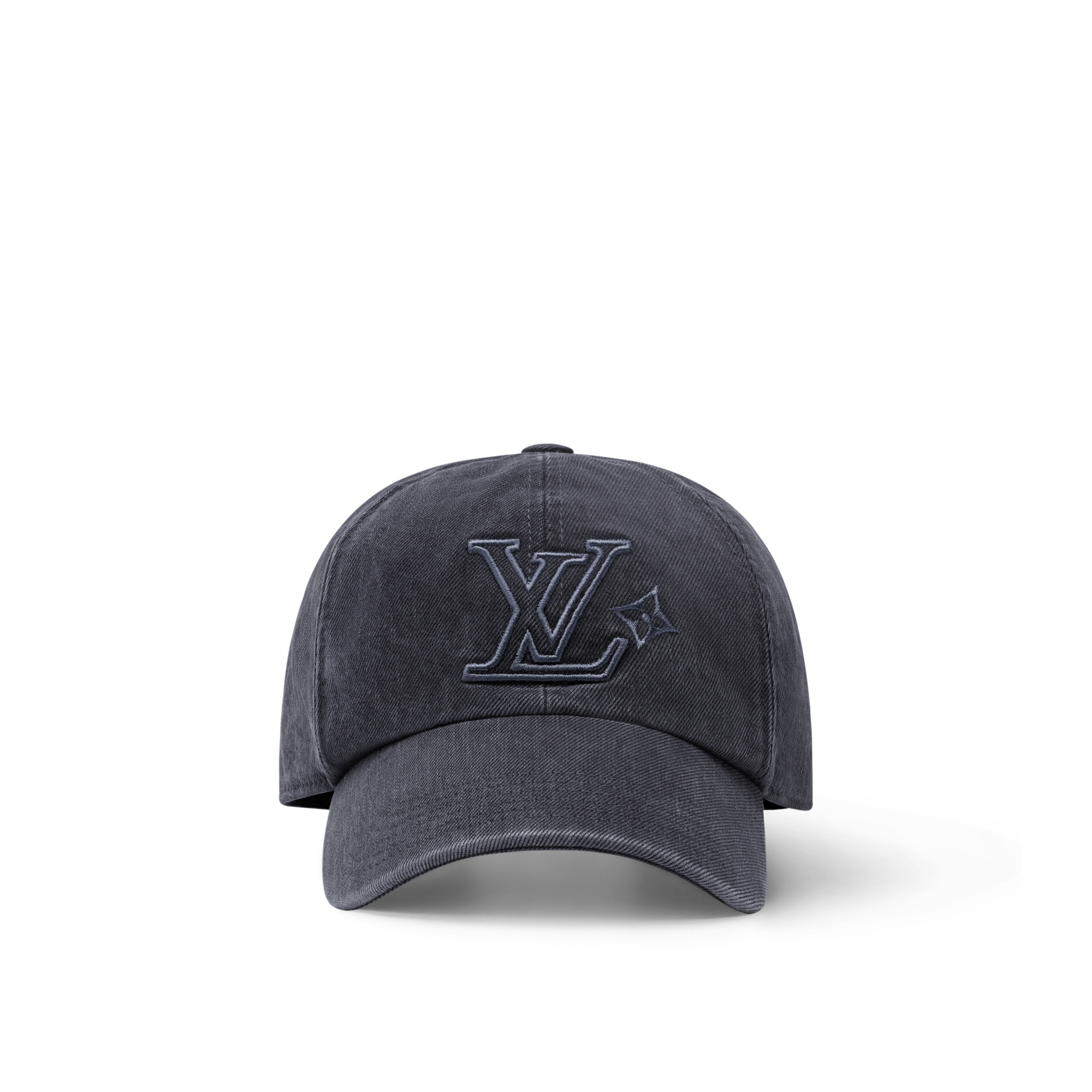 LV Denim Washed Cap . in Men