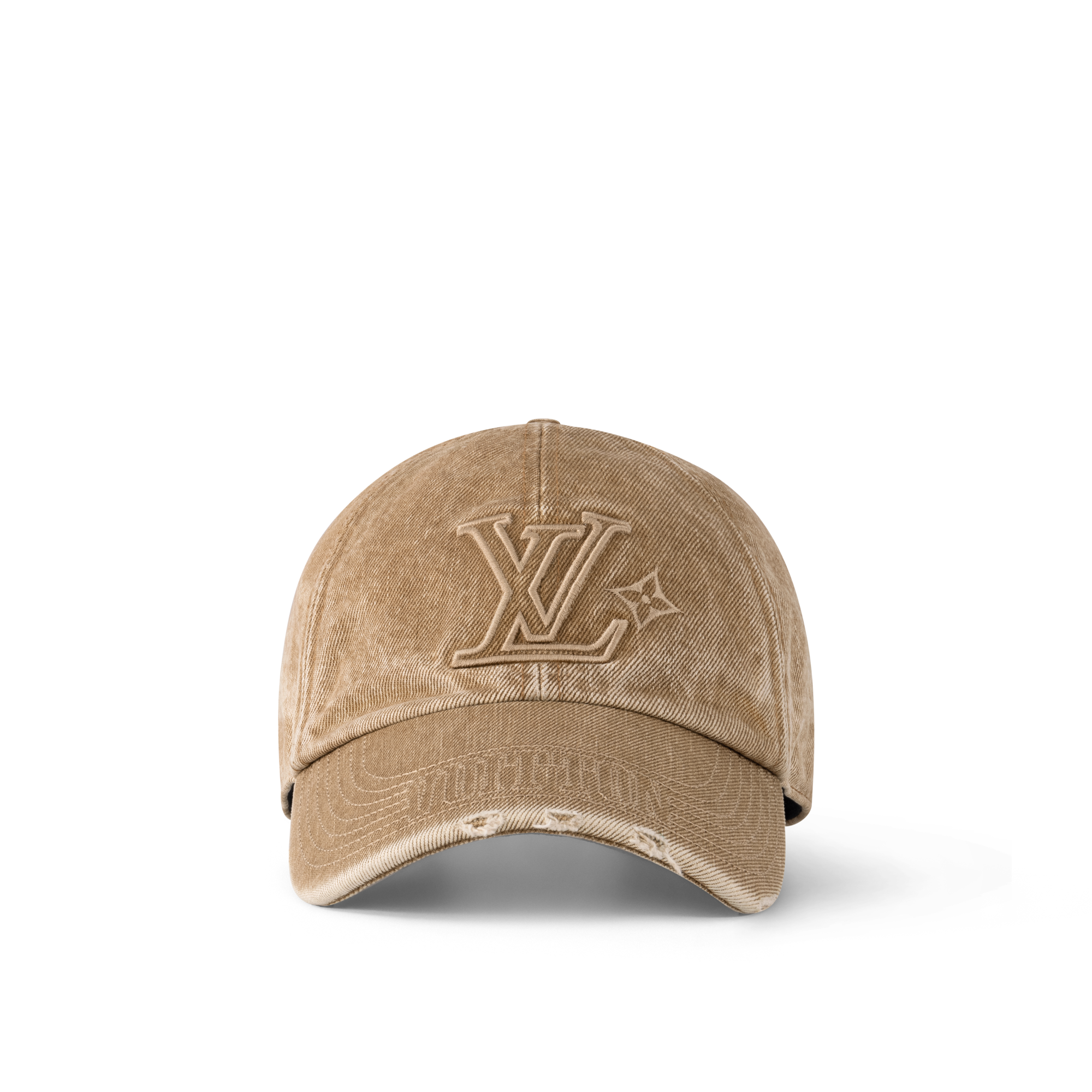 LV Denim Washed Cap . in Men