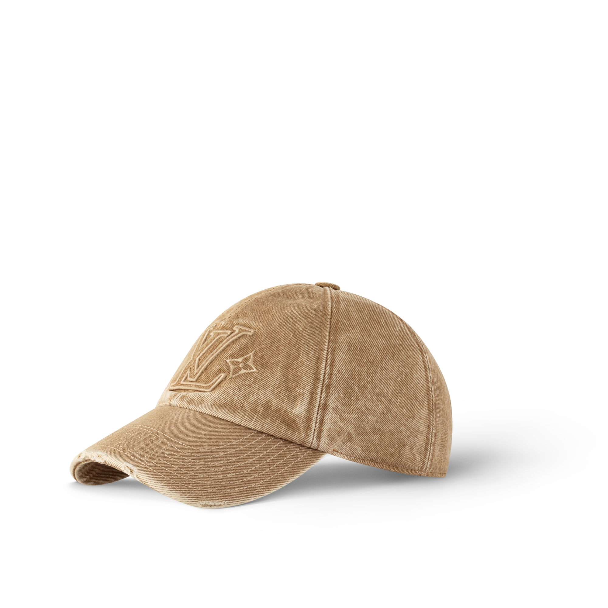 LV Denim Washed Cap . in Men