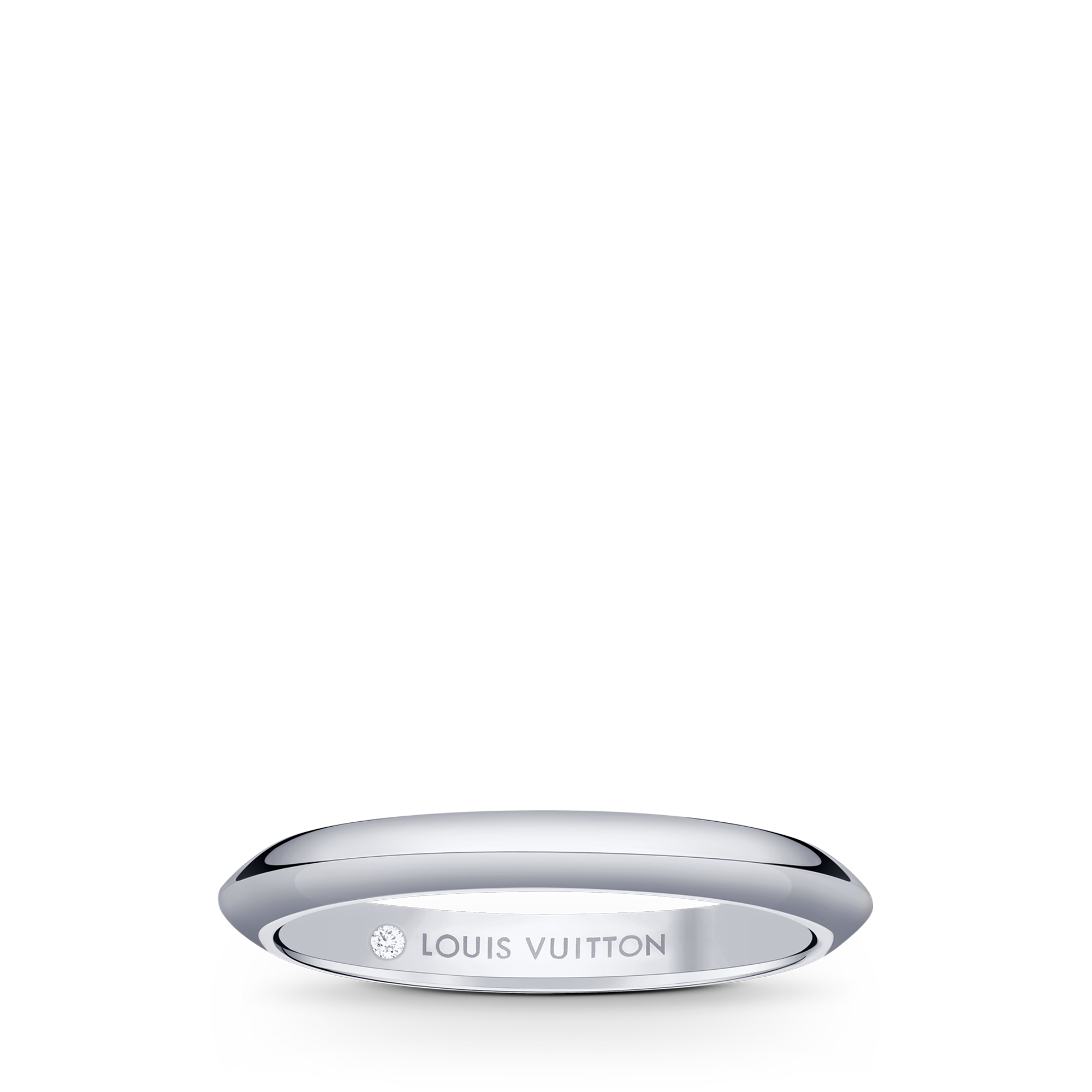 LV Diamonds 2.5mm Wedding Band, Platinum  in Jewellery