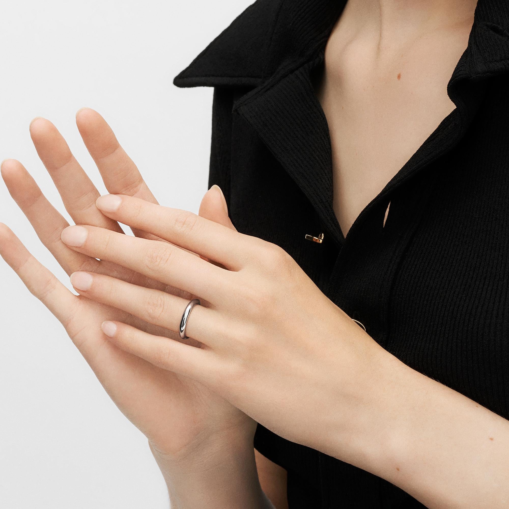 LV Diamonds 3mm Wedding Band, Platinum  in Jewellery