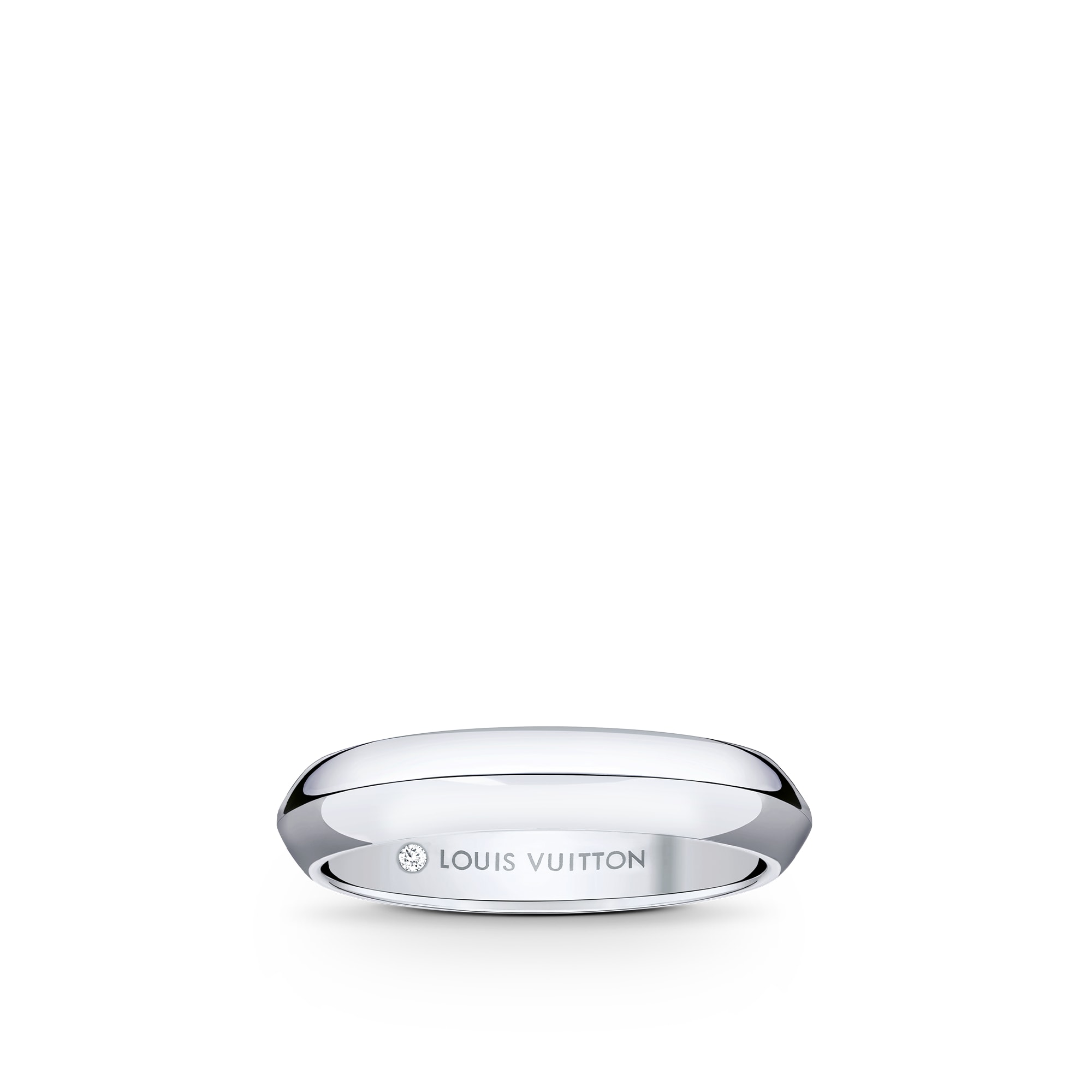 LV Diamonds 4mm Wedding Band, Platinum  in Jewellery