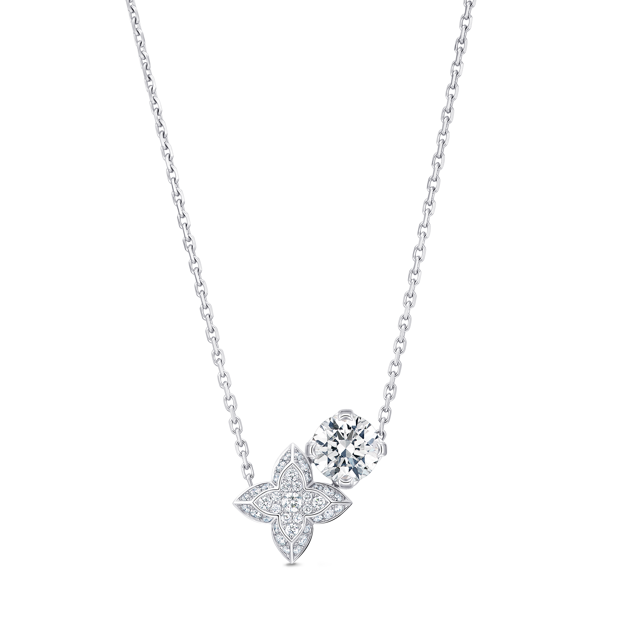 LV Diamonds Double Pendant, Round Brilliant cut  in Jewellery