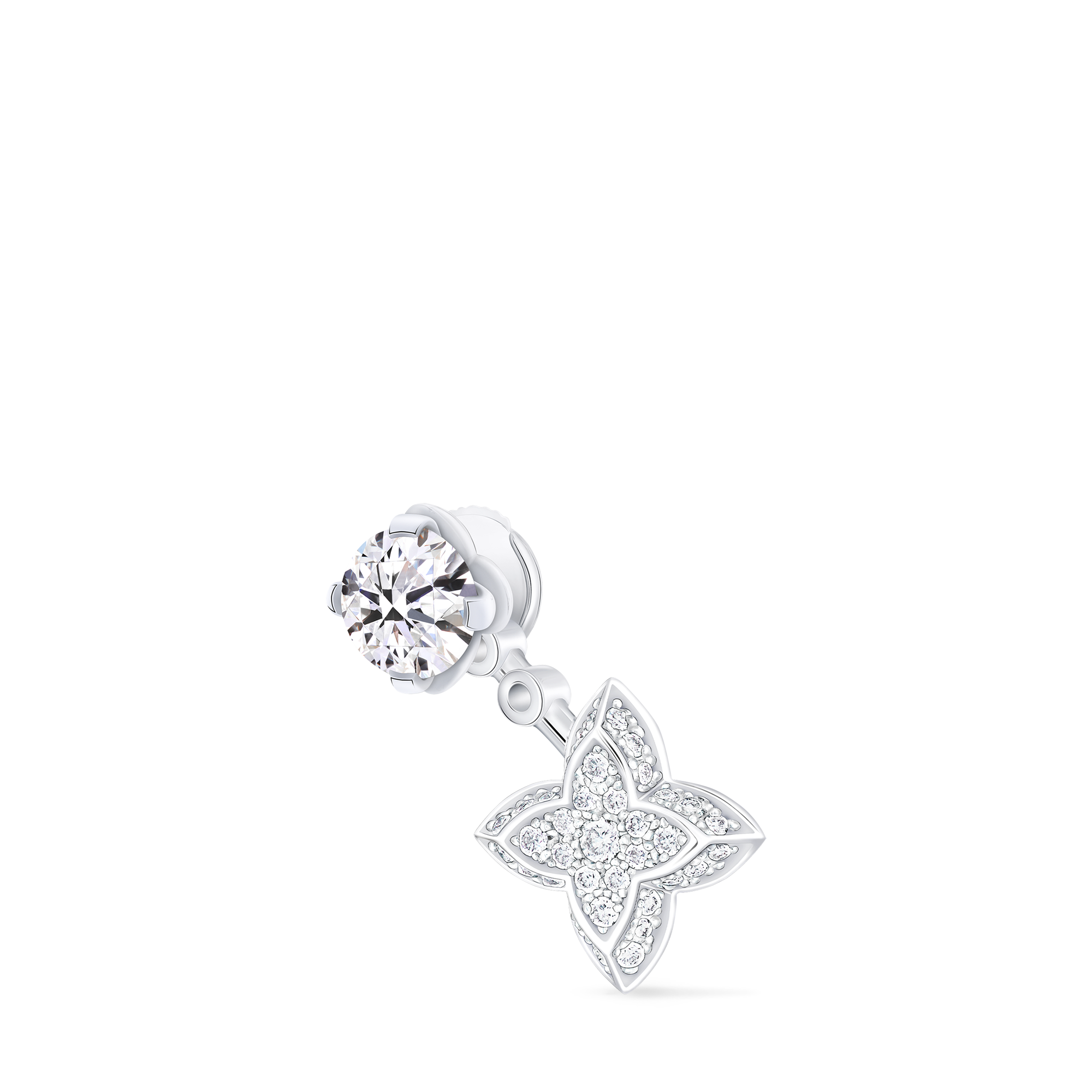 LV Diamonds Double Stud, Round Brilliant cut - per unit  in Jewellery