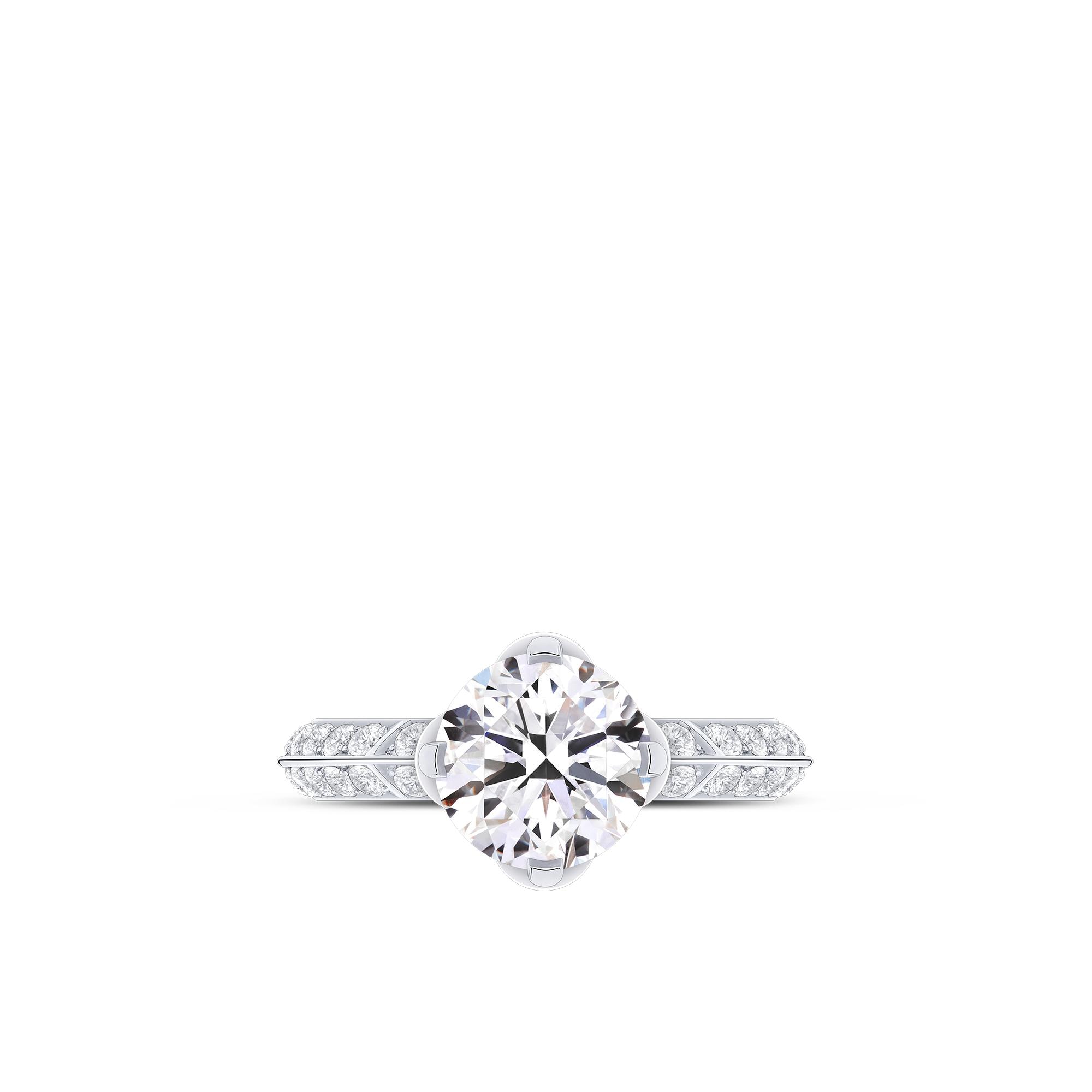 LV Diamonds Pavé Solitaire, Round Brilliant cut  in Jewellery
