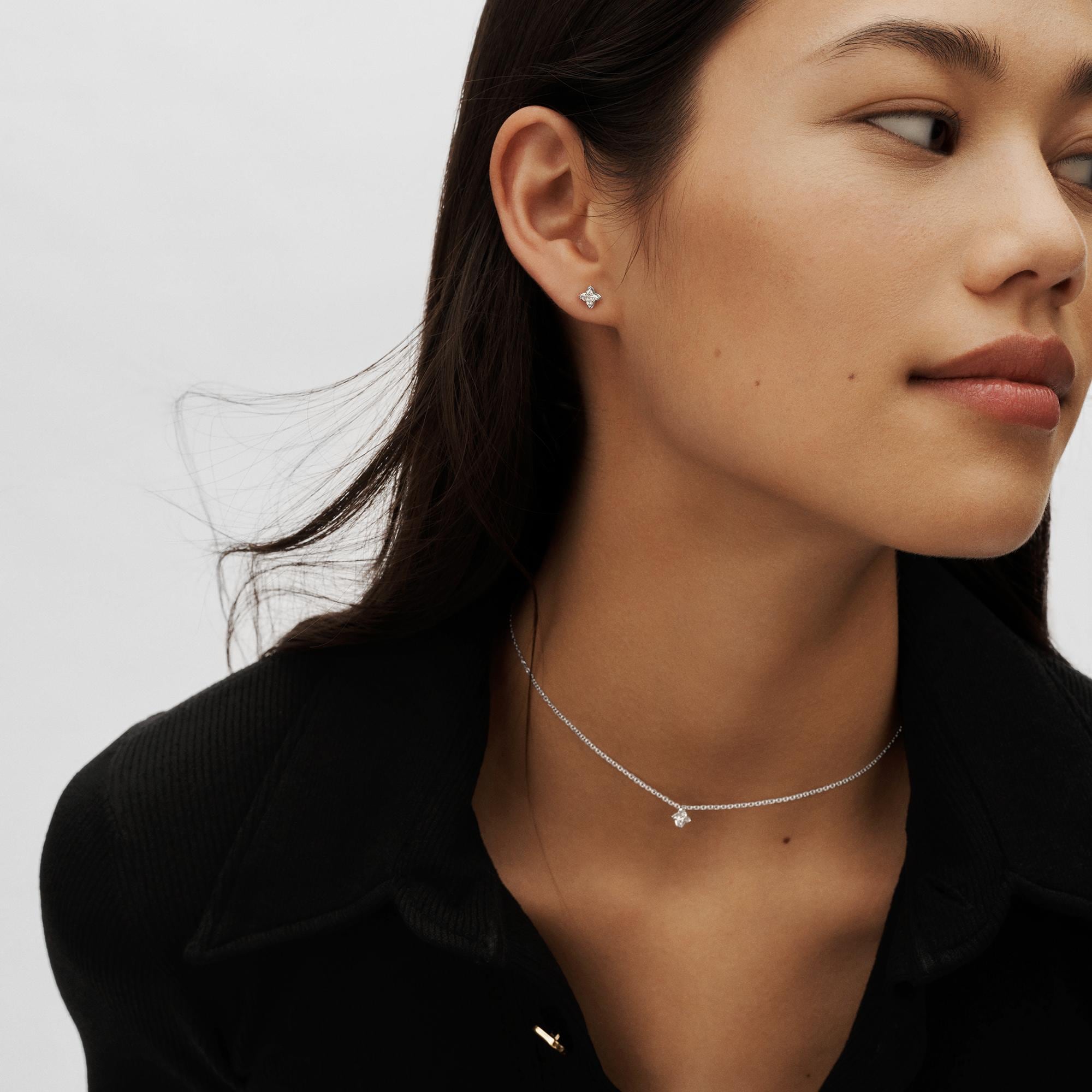 LV Diamonds Stud, LV Monogram Star cut - per unit  in Jewellery