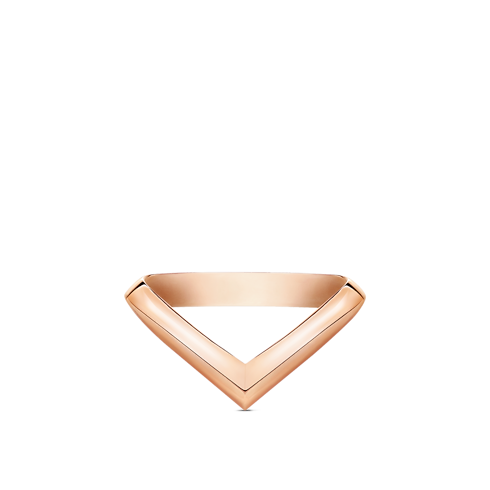 LV Diamonds V Ring, Pink Gold in Jewellery's Categories Wedding Bands collections by Louis Vuitton (Product zoom)