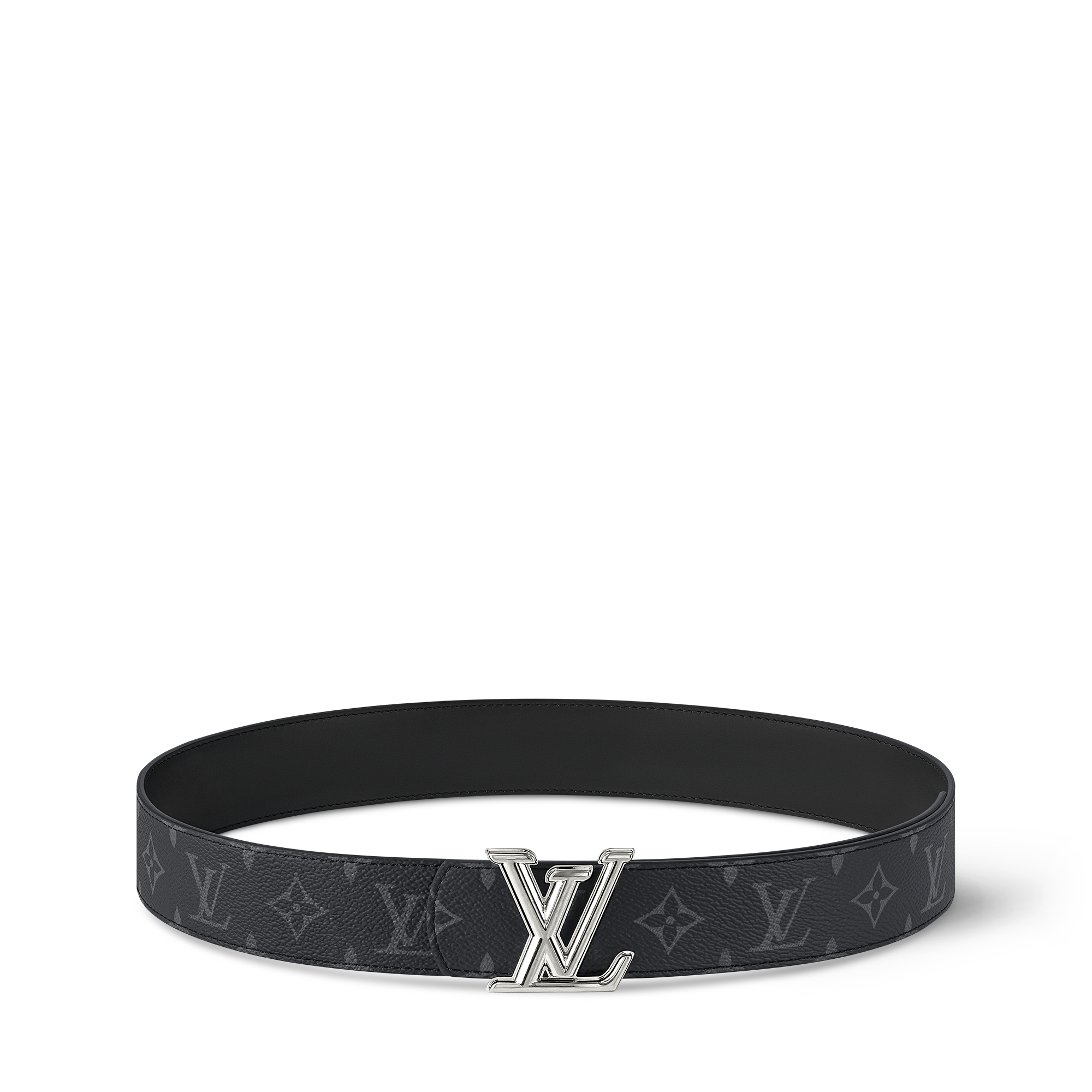 LV Dimension 40mm Reversible Belt Monogram Eclipse in Men