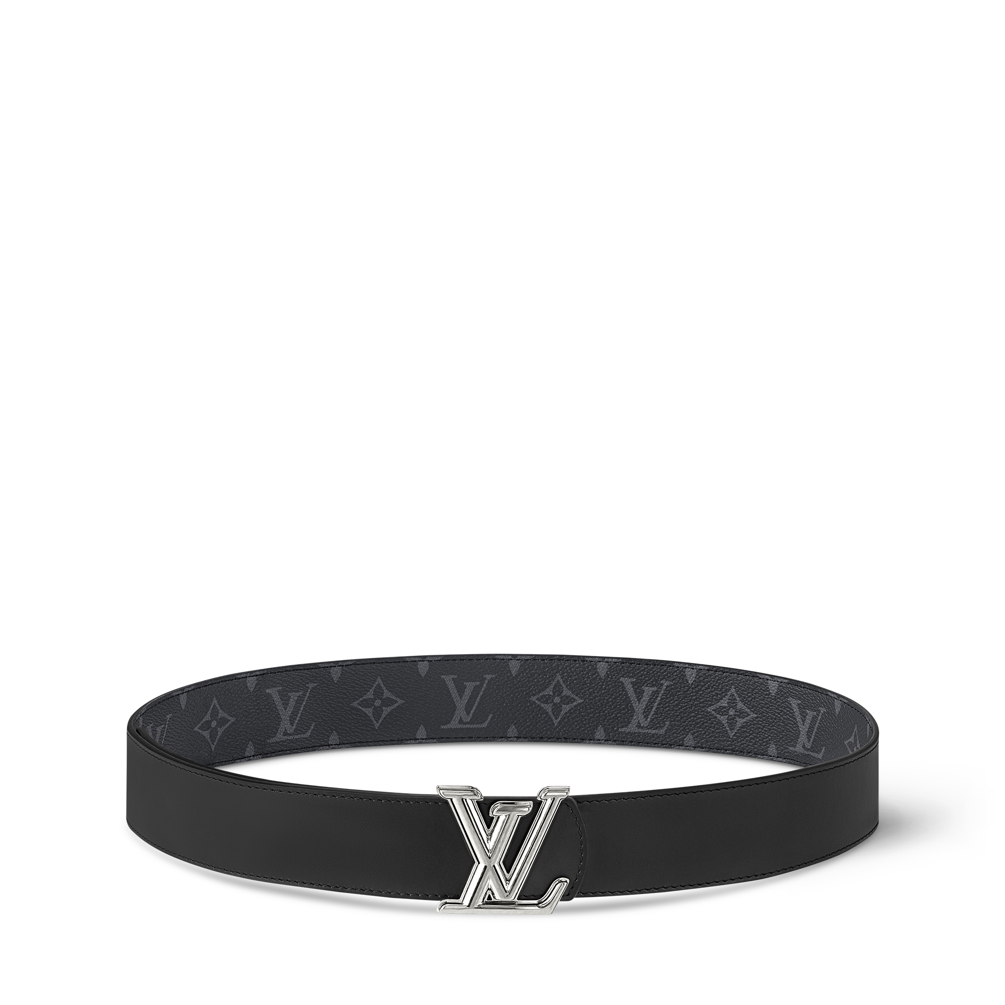 LV Dimension 40mm Reversible Belt Monogram Eclipse in Men