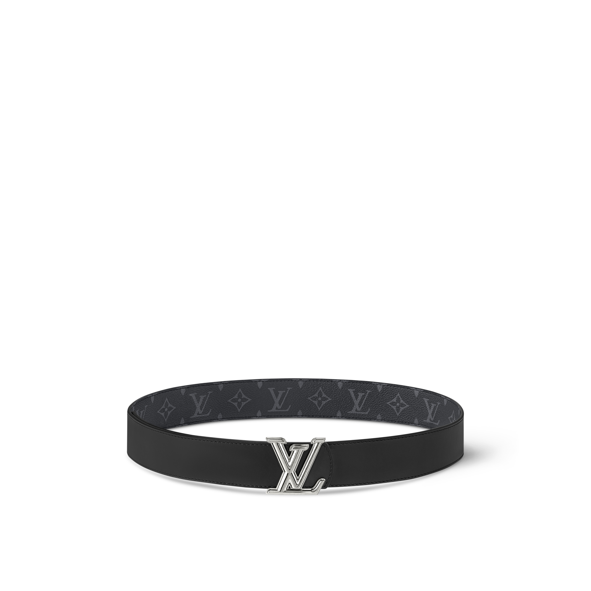 LV Dimension 40mm Reversible Belt Monogram Eclipse in Men