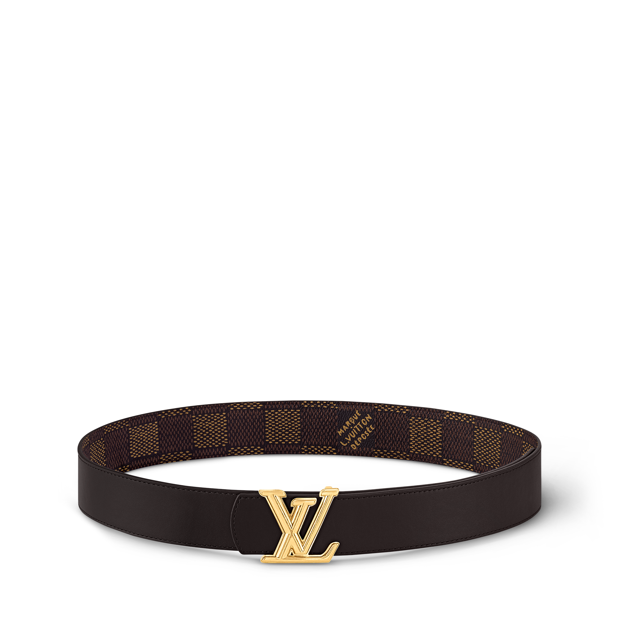 LV Dimension 40mm Reversible Belt Damier Graphite in Men