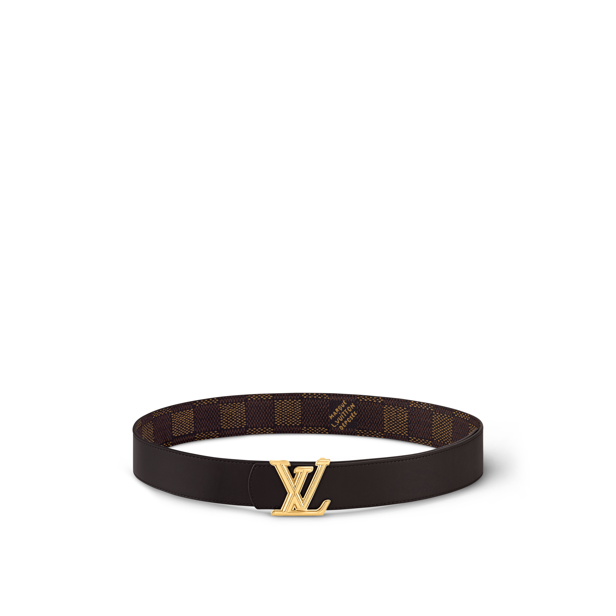 LV Dimension 40mm Reversible Belt Damier Graphite in Men