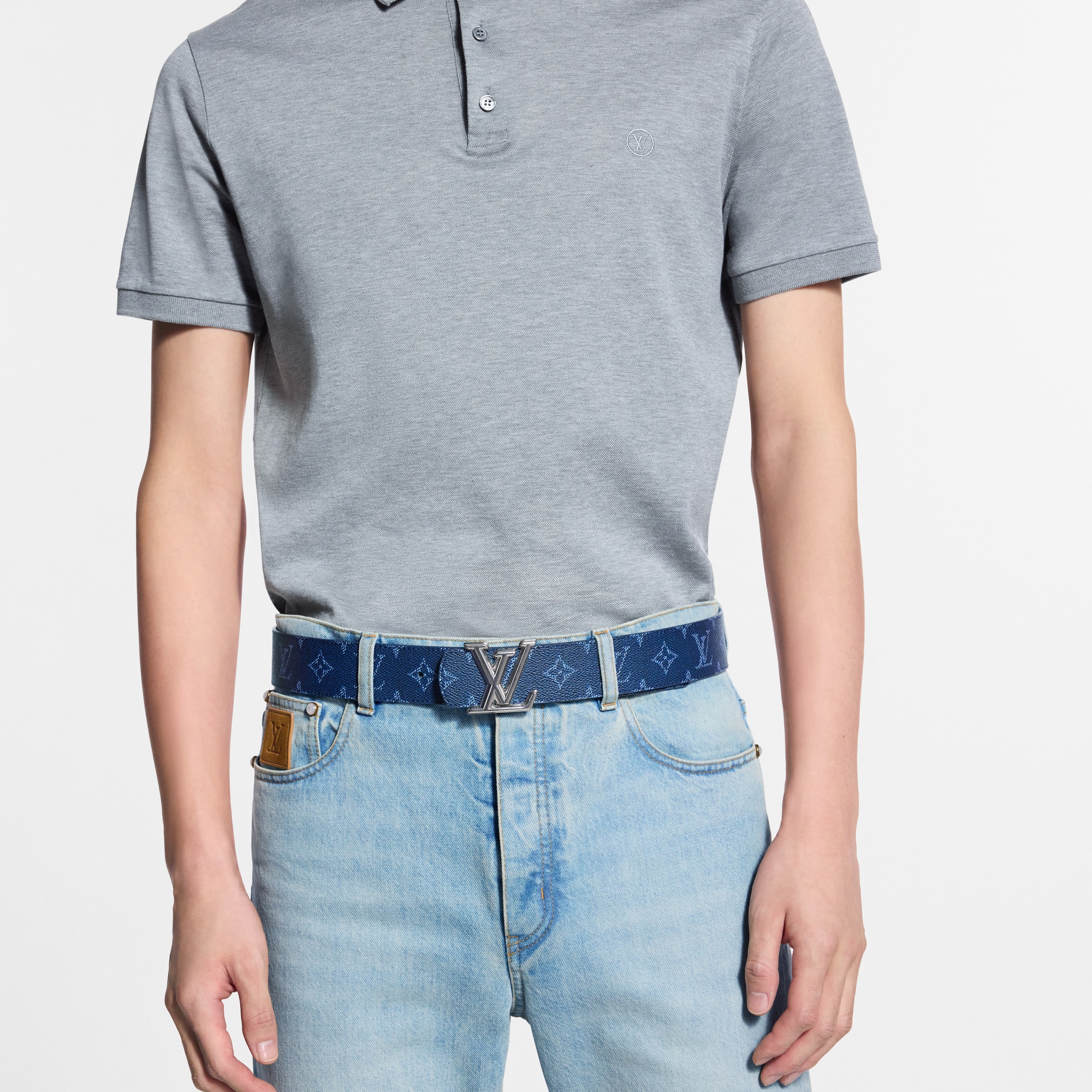 LV Dimension Monogram Heritage 40mm Reversible Belt  in Men