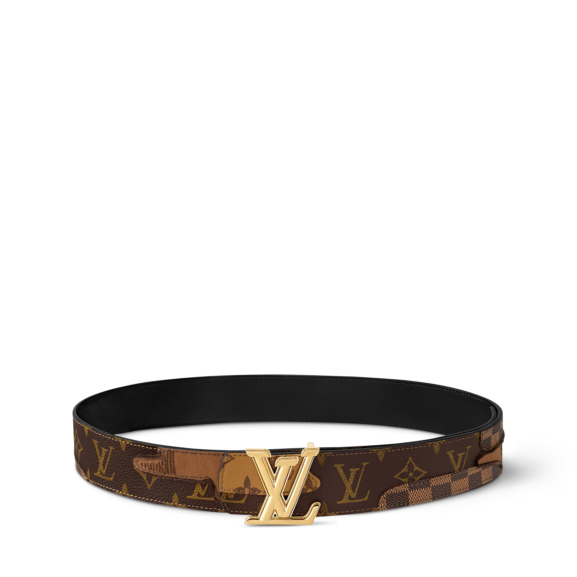 LV Dimension Monogram Landscape 40mm Reversible Belt  in Men