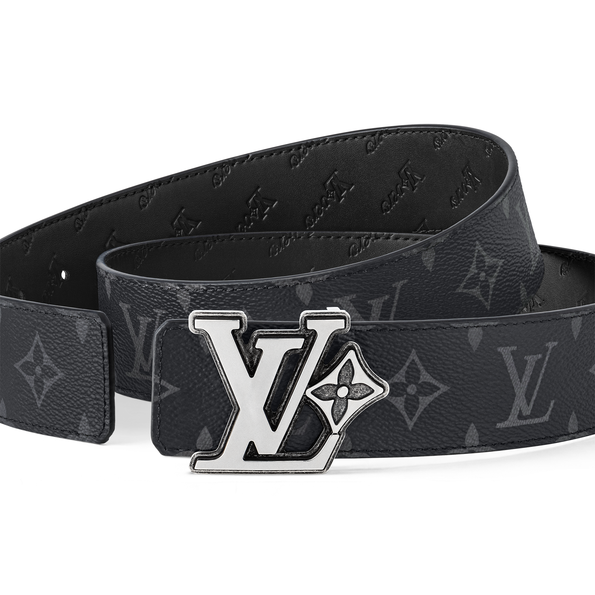 louis vuitton black reversible belt