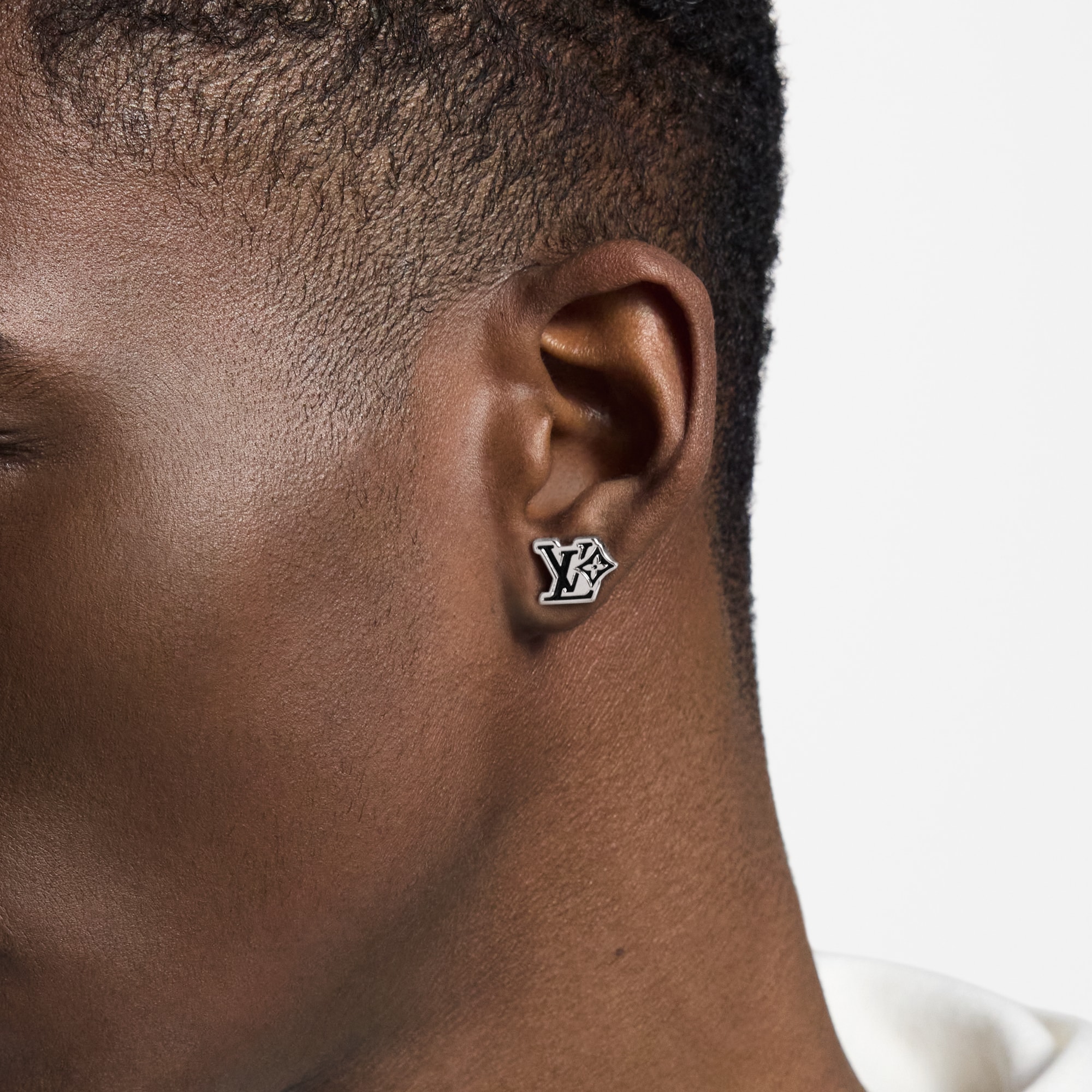 LV Flower Earring . in Men