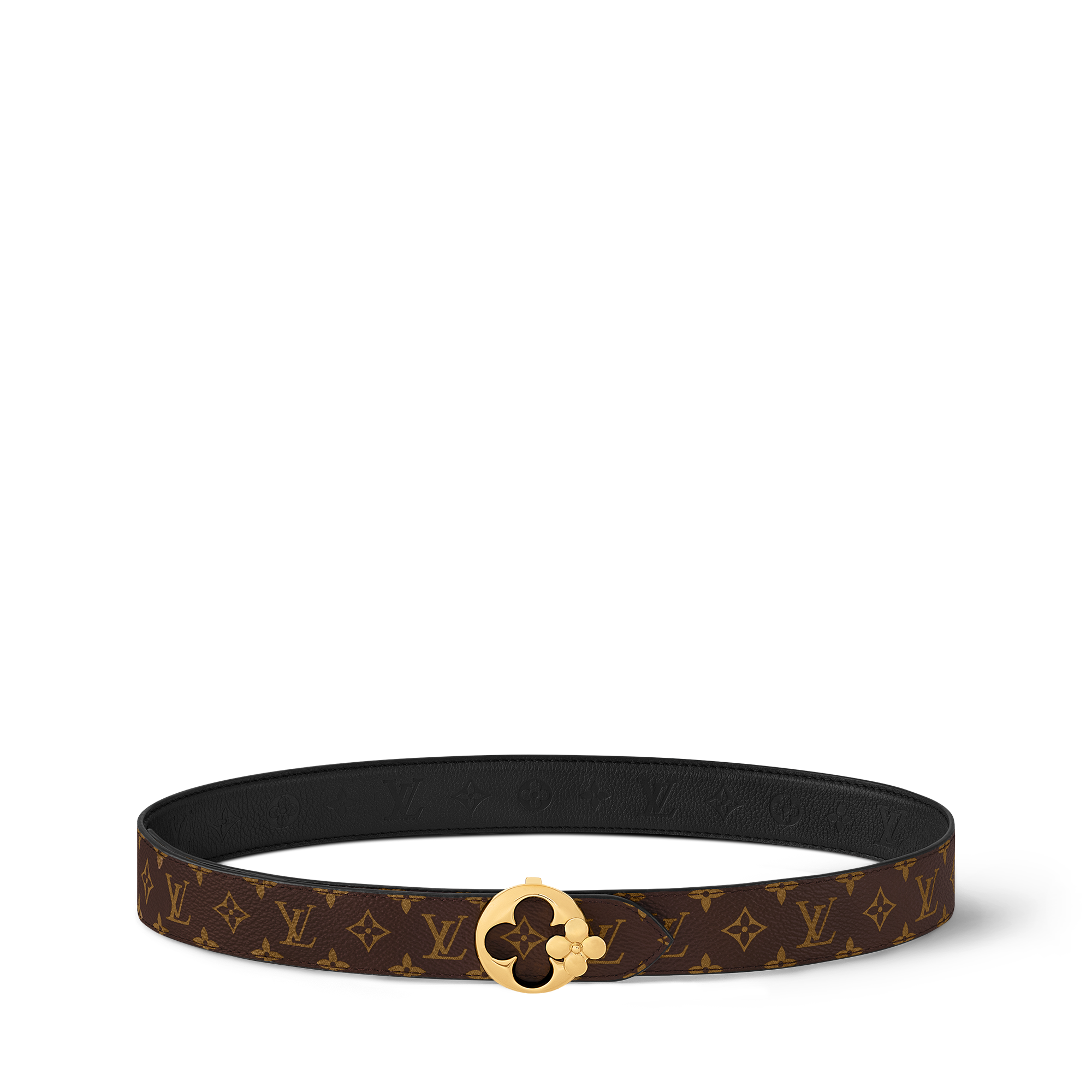 LV Flowergram Round 30mm Reversible Belt Monogram in Women