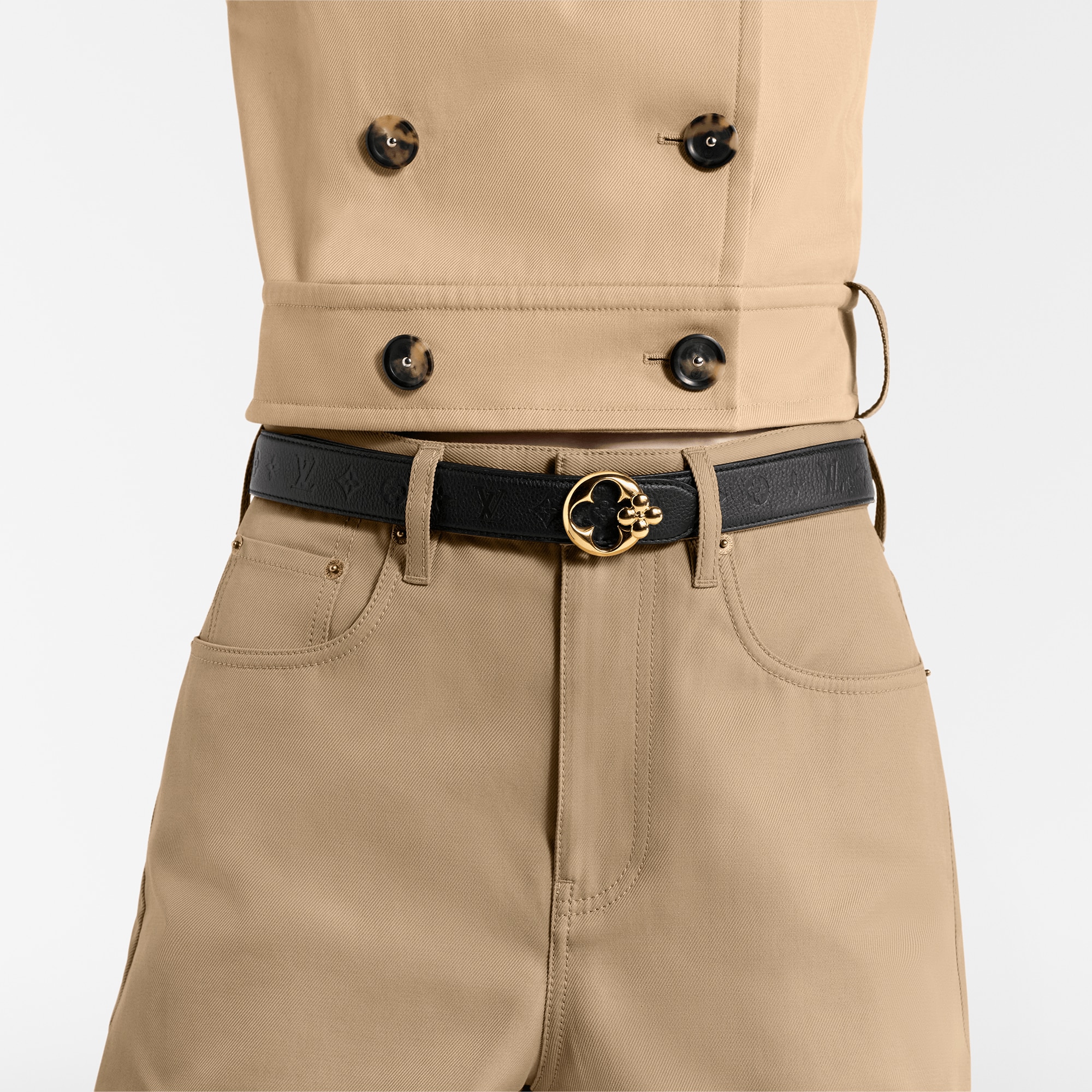 LV Flowergram Round 30mm Reversible Belt Monogram in Women