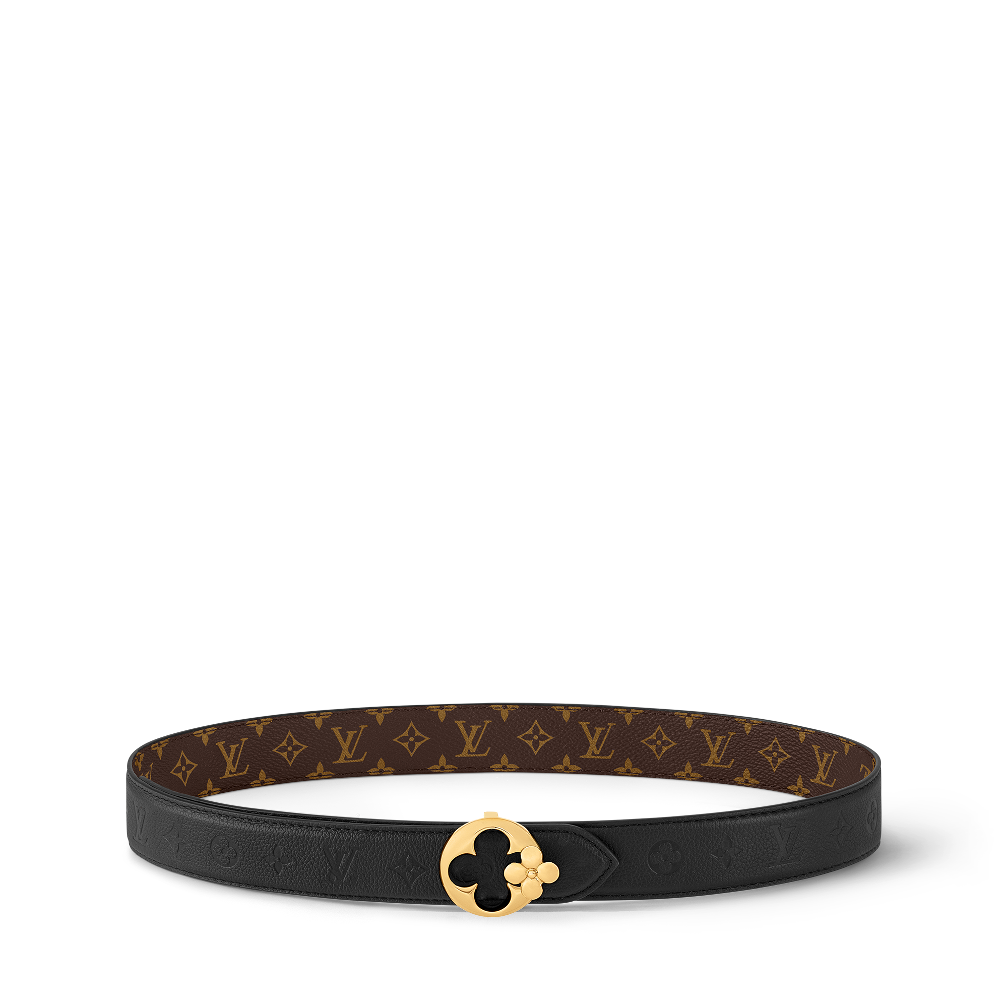 LV Flowergram Round 30mm Reversible Belt Monogram in Women