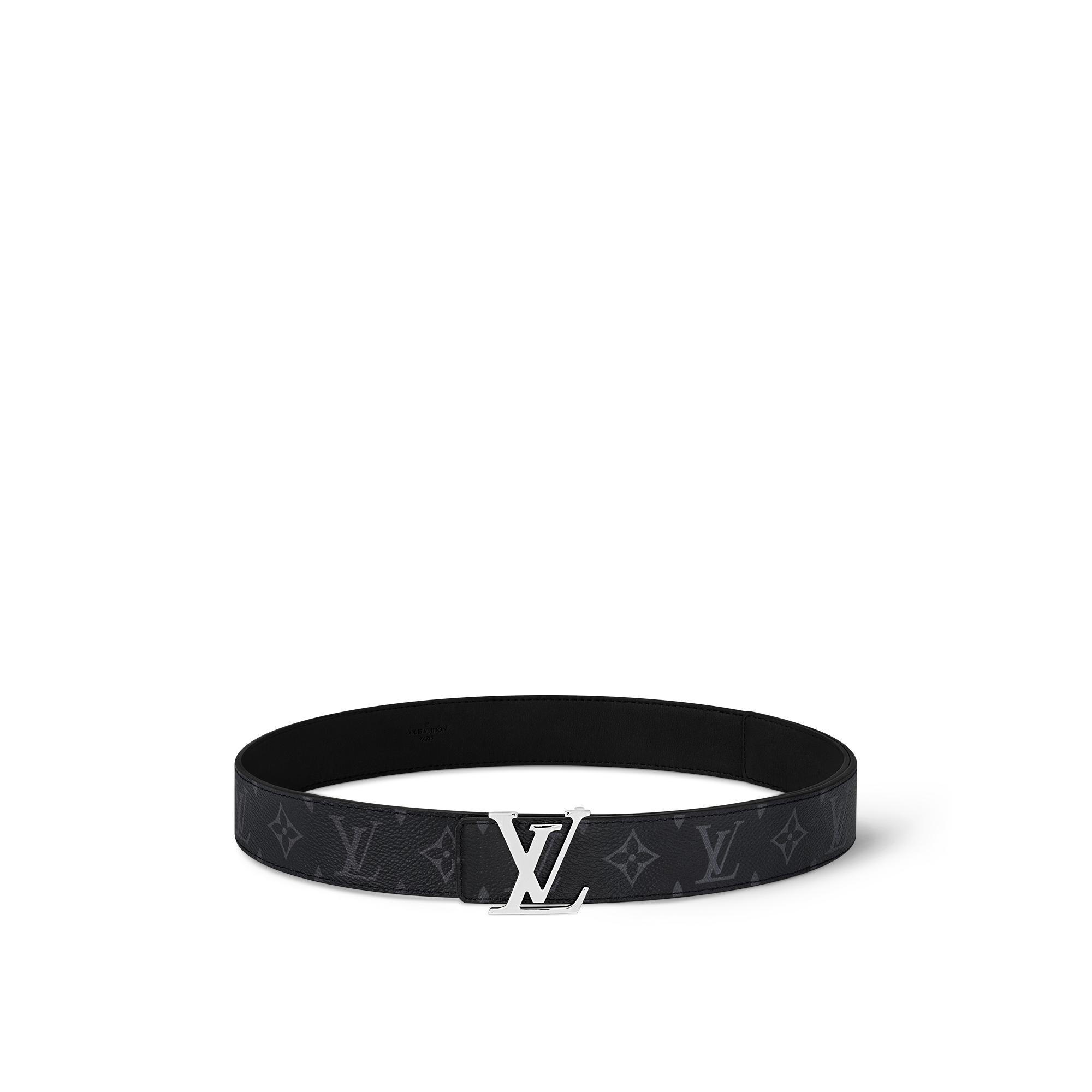 LV Initiales 35mm Reversible Belt Monogram Eclipse in Men