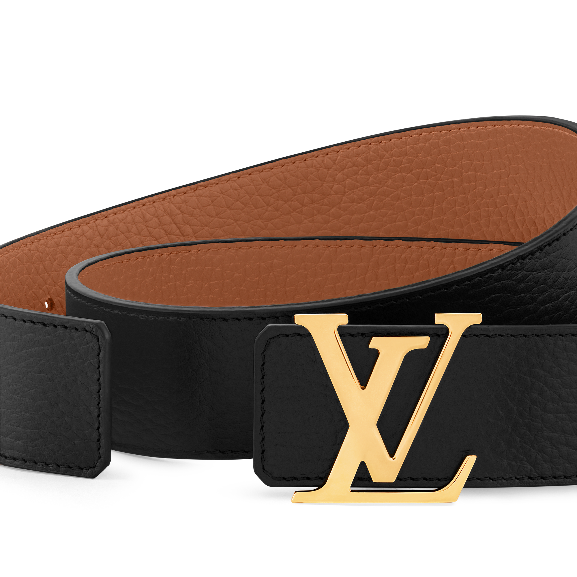 LV Initiales 40mm Reversible Taurillon in Men