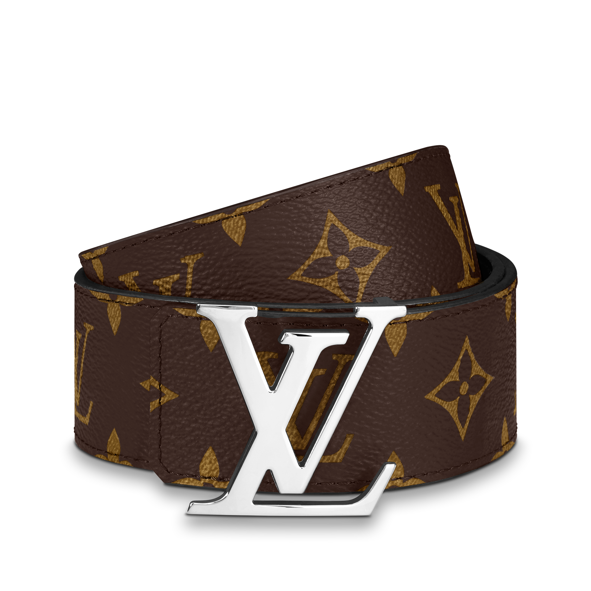 LV Initiales 40MM Reversible Monogram Macassar in Men