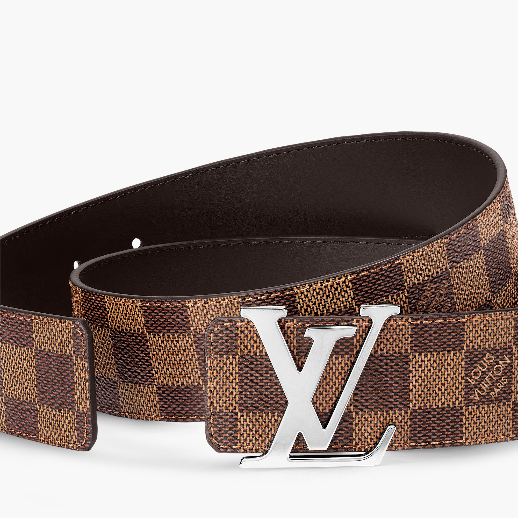 LV Initiales 40mm Reversible Belt Damier Ebene Accessories