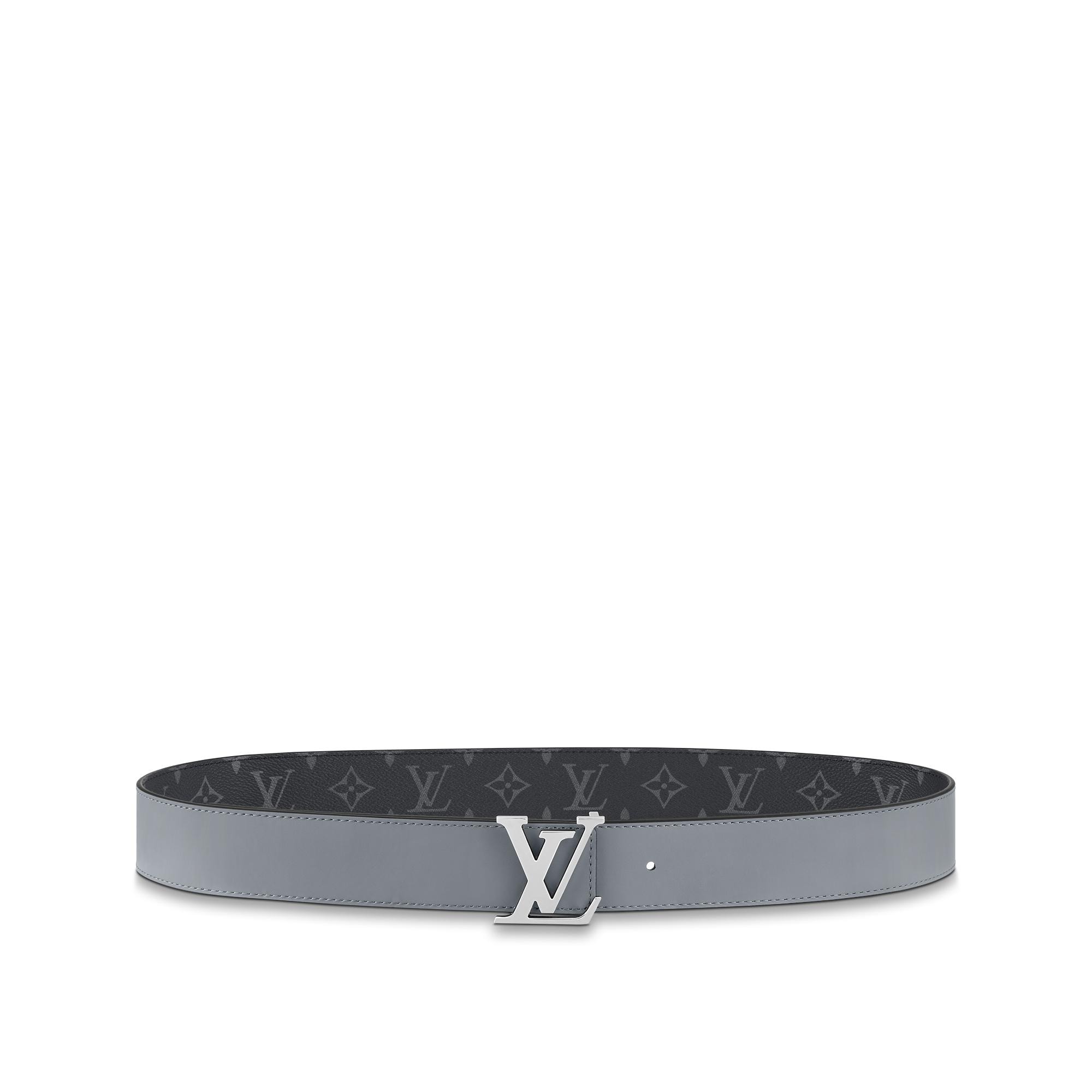 LV Initiales 40mm Reversible Belt Monogram Eclipse Accessories