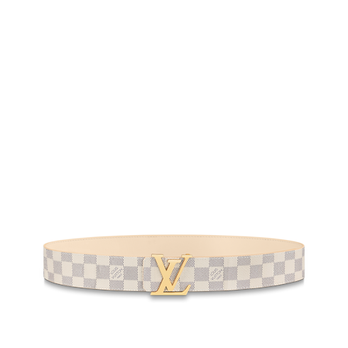 LV Initiales 40mm Reversible Belt Damier Azur Canvas in Women's Accessories Women's Belts collections by Louis Vuitton (Product zoom)