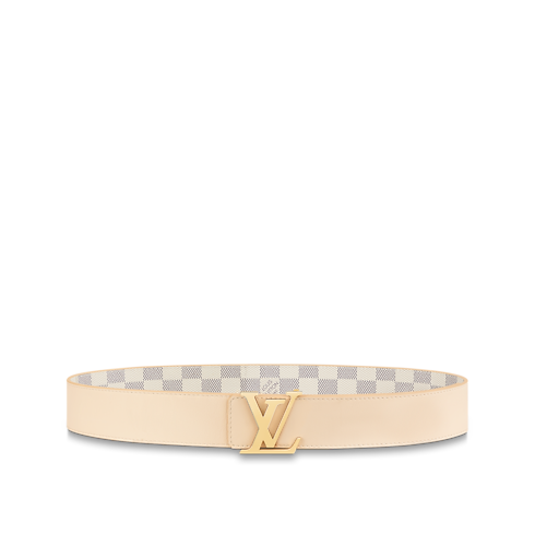 LV Initiales 40mm Reversible Belt Damier Azur Canvas in Women's Accessories Women's Belts collections by Louis Vuitton (Product zoom)