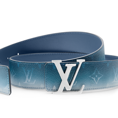 LV Initiales Monogram Pigment 40mm Reversible Belt detail view