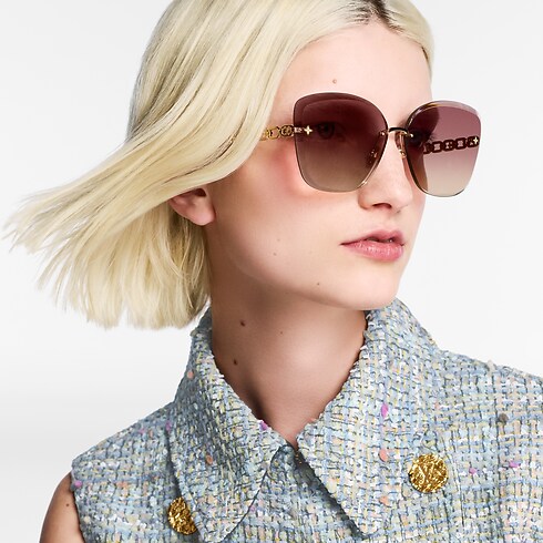 LV Jewel Round Cat Eye Sunglasses . in Women's Accessories Sunglasses collections by Louis Vuitton (Product zoom)