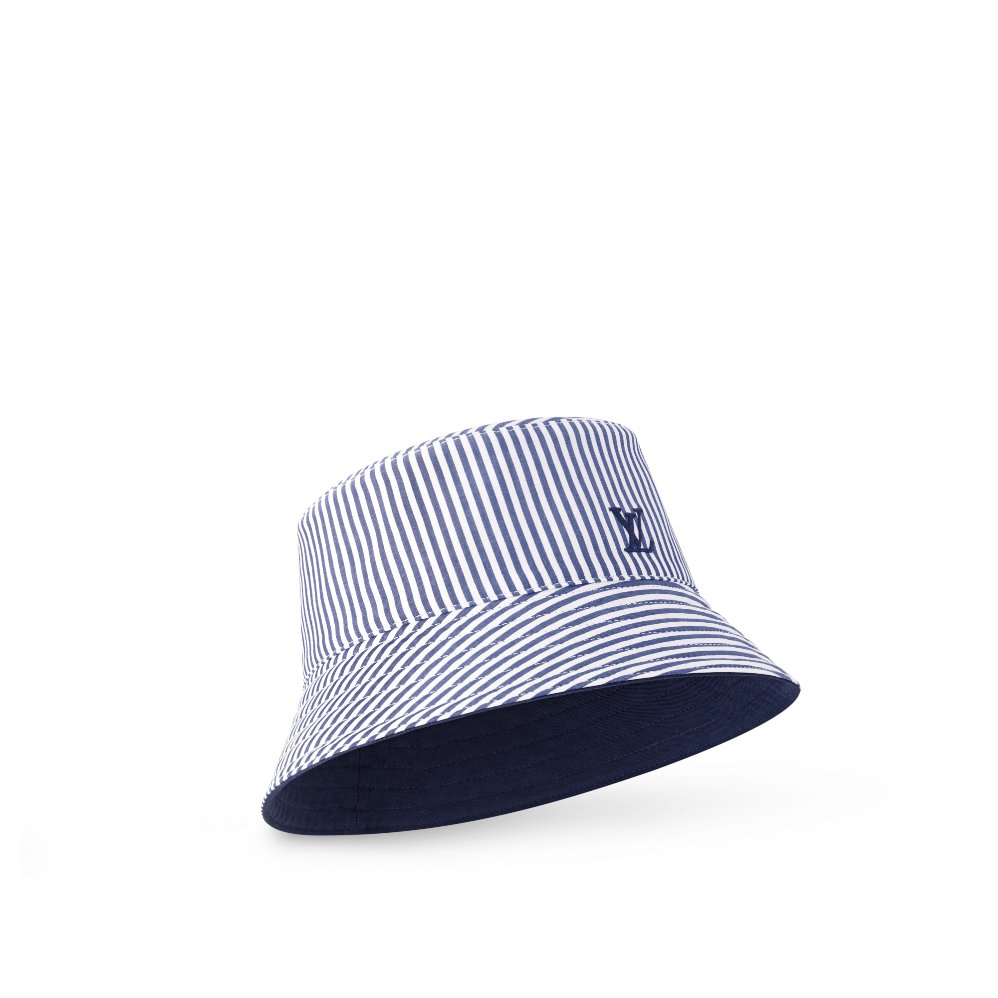 LV League Striped Bucket Hat . in Women