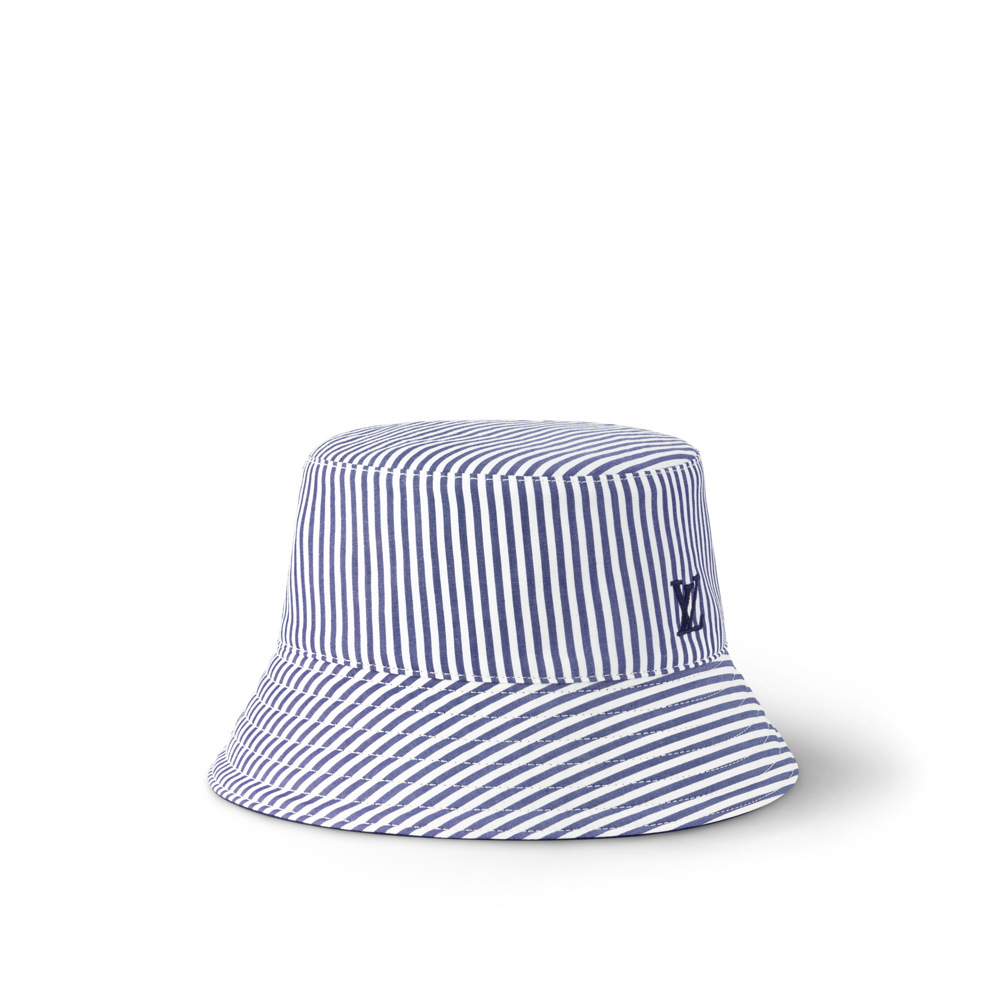 LV League Striped Bucket Hat . in Women