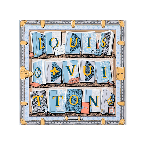 LV Library Square 70 . in Women's Accessories Silk Squares and Bandeaus collections by Louis Vuitton (Product zoom)