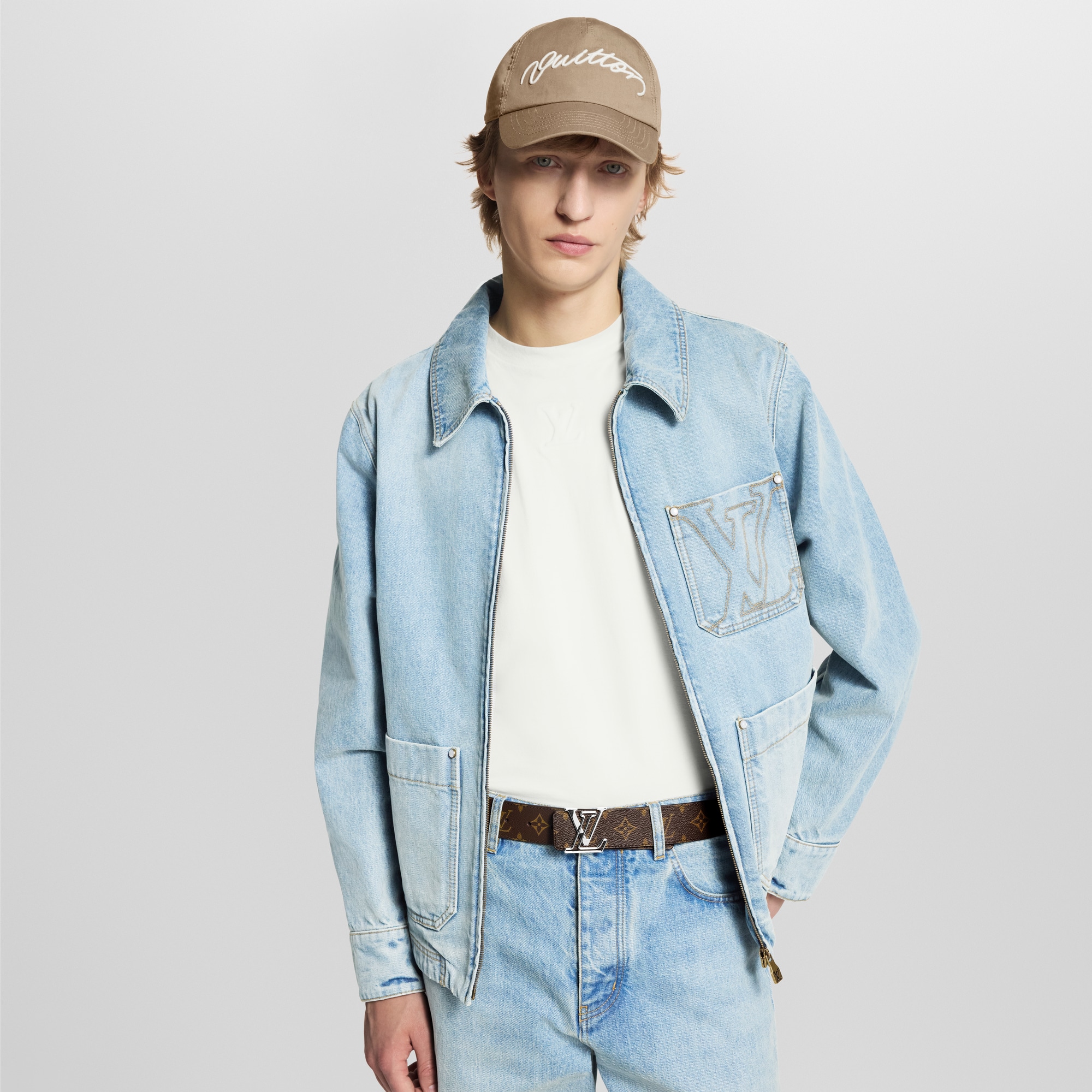 LV Line 40mm Reversible Belt Monogram in Men