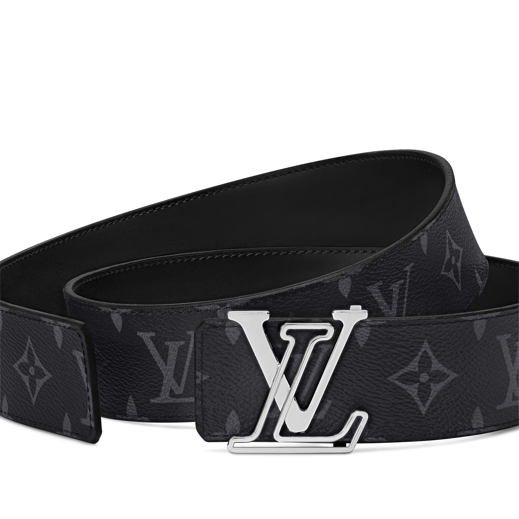 LV Line 40mm Reversible Belt Monogram Eclipse in Men