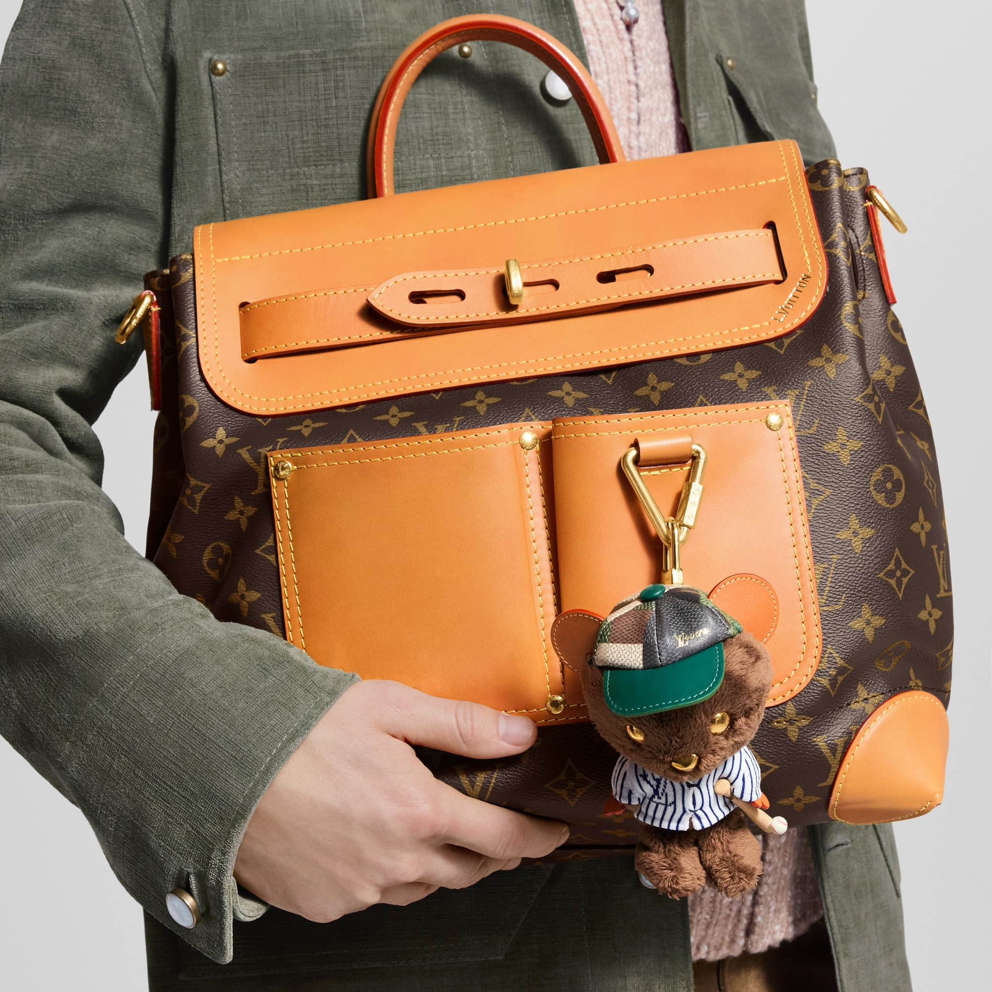 LV Louis Bear Bag Charm . in Men