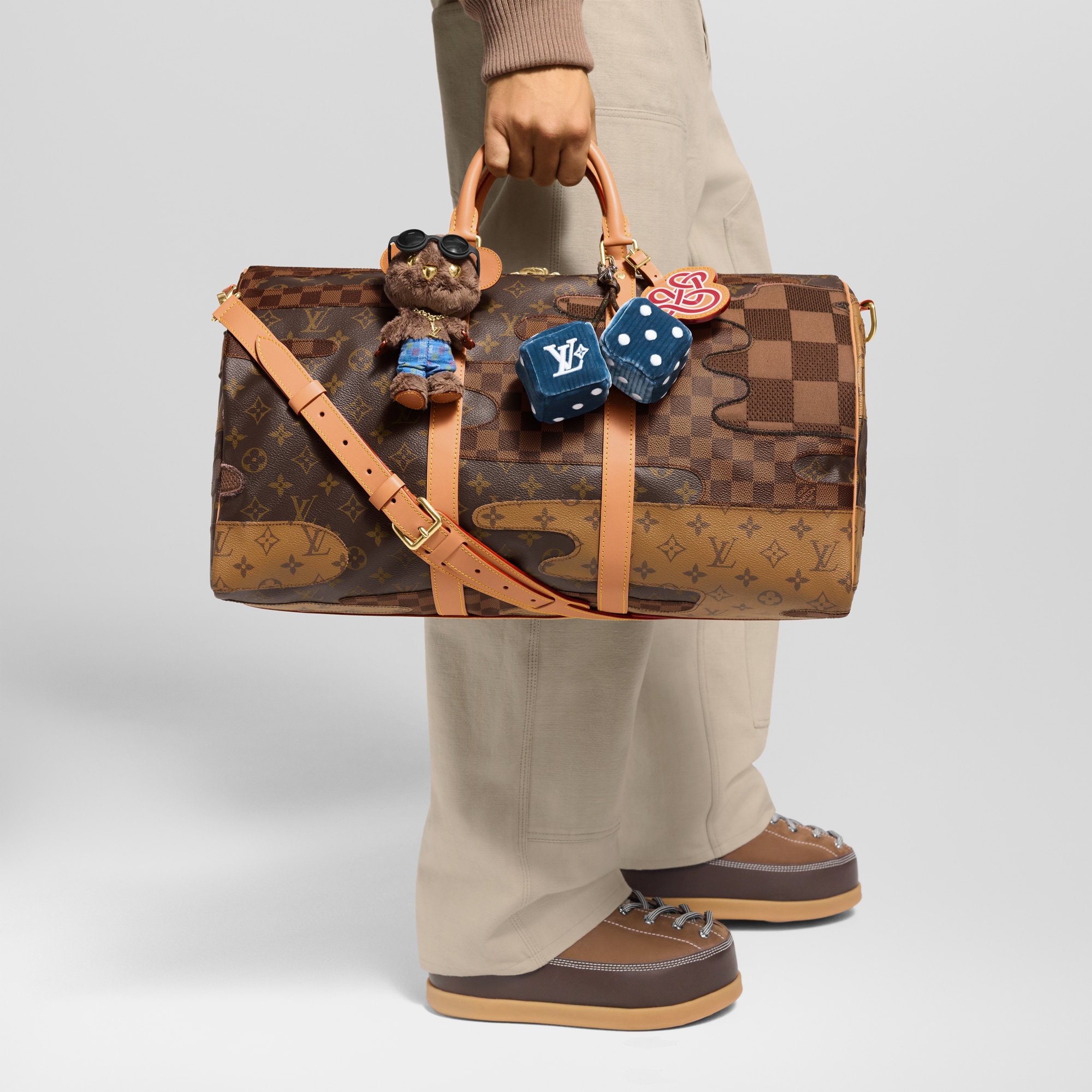 LV Louis Bear Bag Charm . in Men