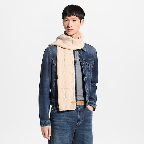 LV Malletier Knitted Scarf . in Men's Accessories Scarves for Men collections by Louis Vuitton (Product zoom)