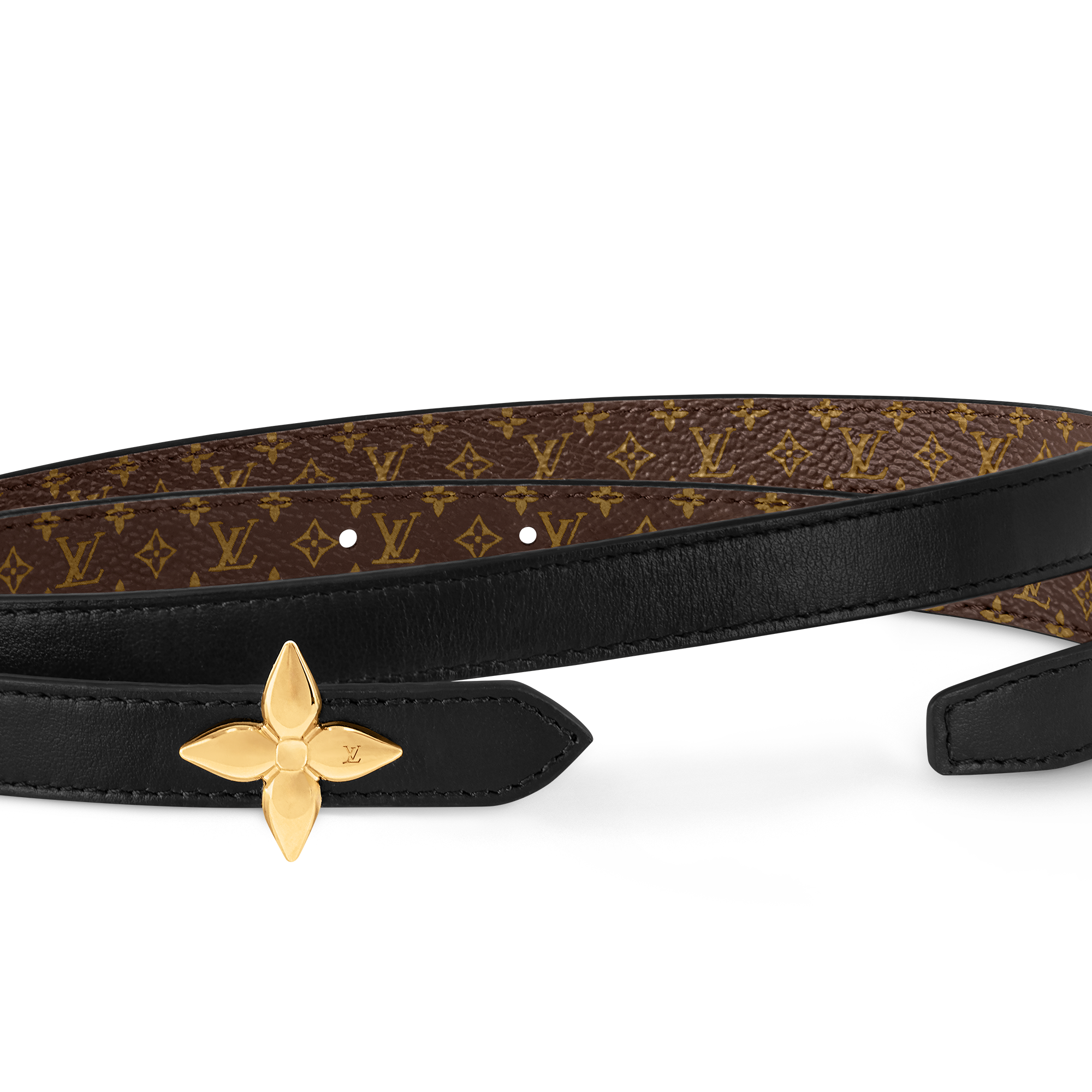 LV Mini Flowergram 15mm Reversible Belt  in Women