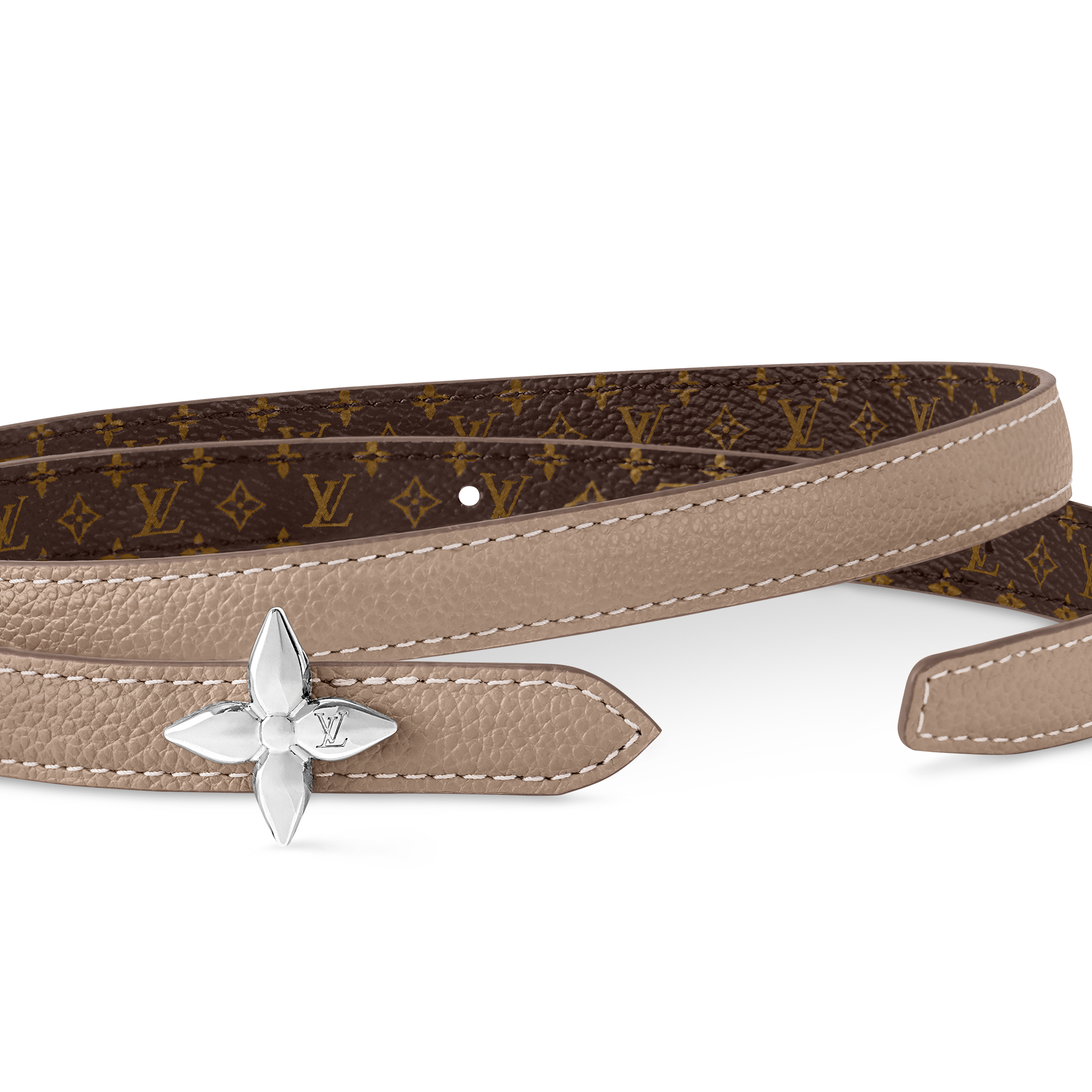 LV Mini Flowergram15mm Reversible Belt  in Women