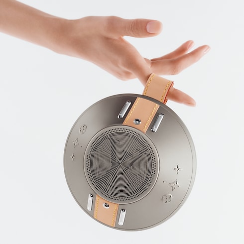 LV Nanogram Speaker Silver in Les Extraordinaires's Watchmaking Connected Objects collections by Louis Vuitton (Product zoom)