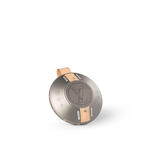 LV Nanogram Speaker Silver in Les Extraordinaires's Watchmaking Connected Objects collections by Louis Vuitton (Product zoom)