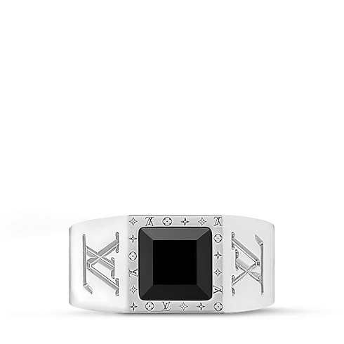 LV Onyx Signet Ring . in Men's Accessories New This Season collections by Louis Vuitton (Product zoom)